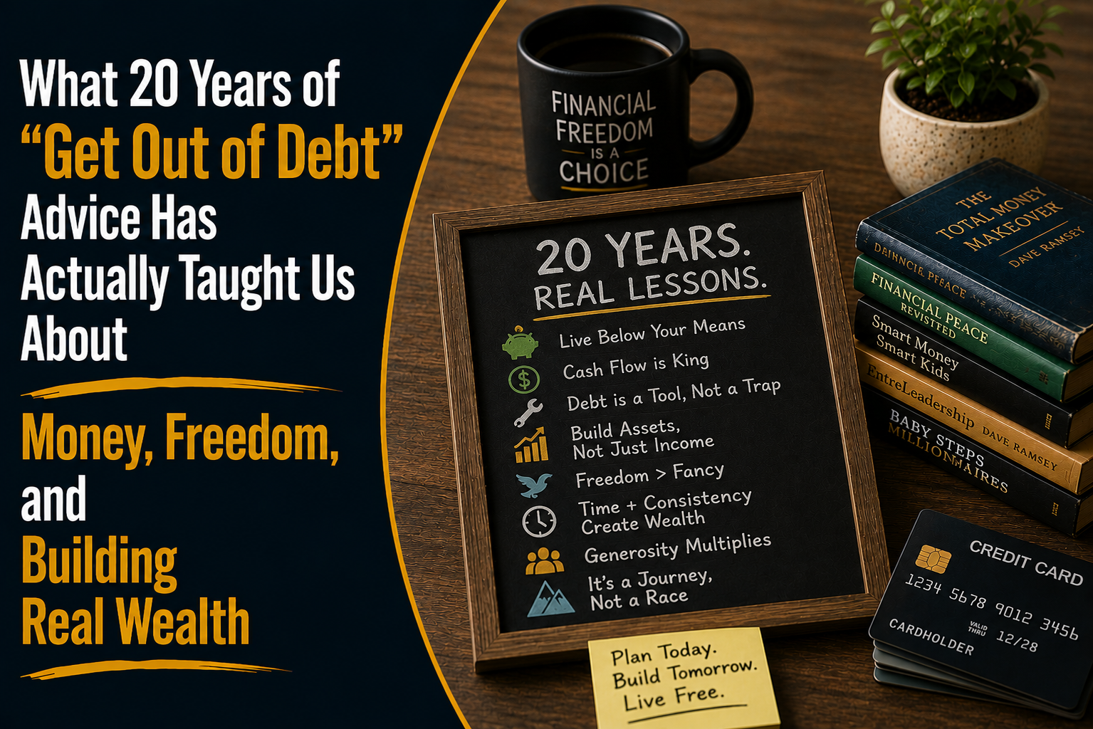 What 20 Years of "Get Out of Debt" Advice Has Actually Taught Us About Money, Freedom, and Building Real Wealth