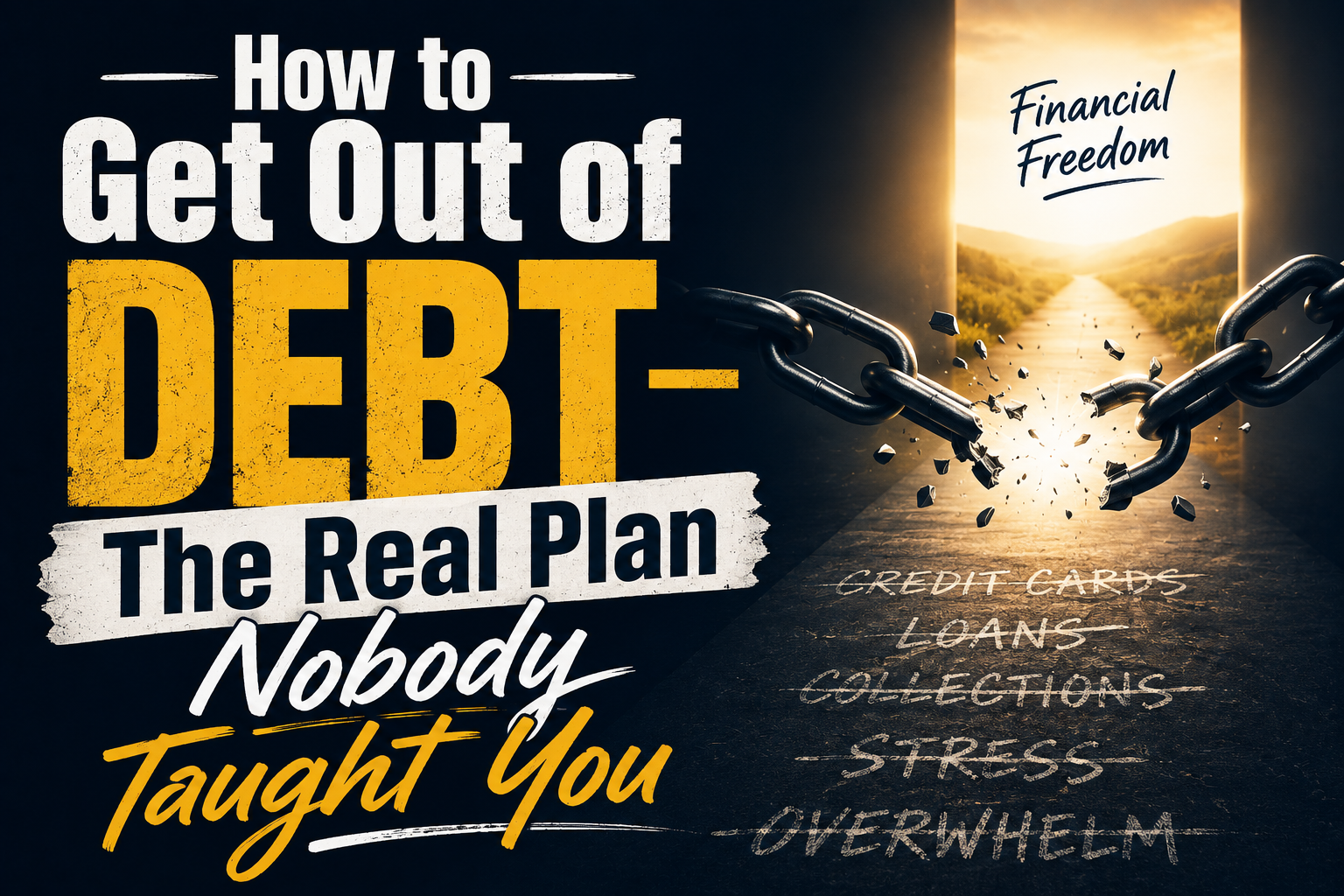 How to Get Out of Debt — The Real Plan Nobody Taught You