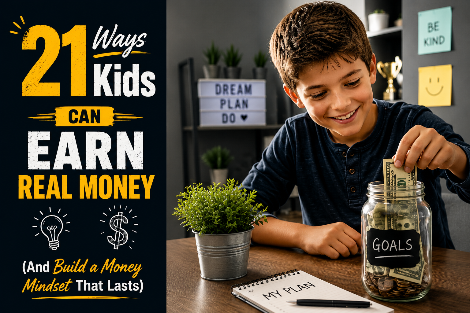 21 Ways Kids Can Earn Real Money (And Build a Money Mindset That Lasts)