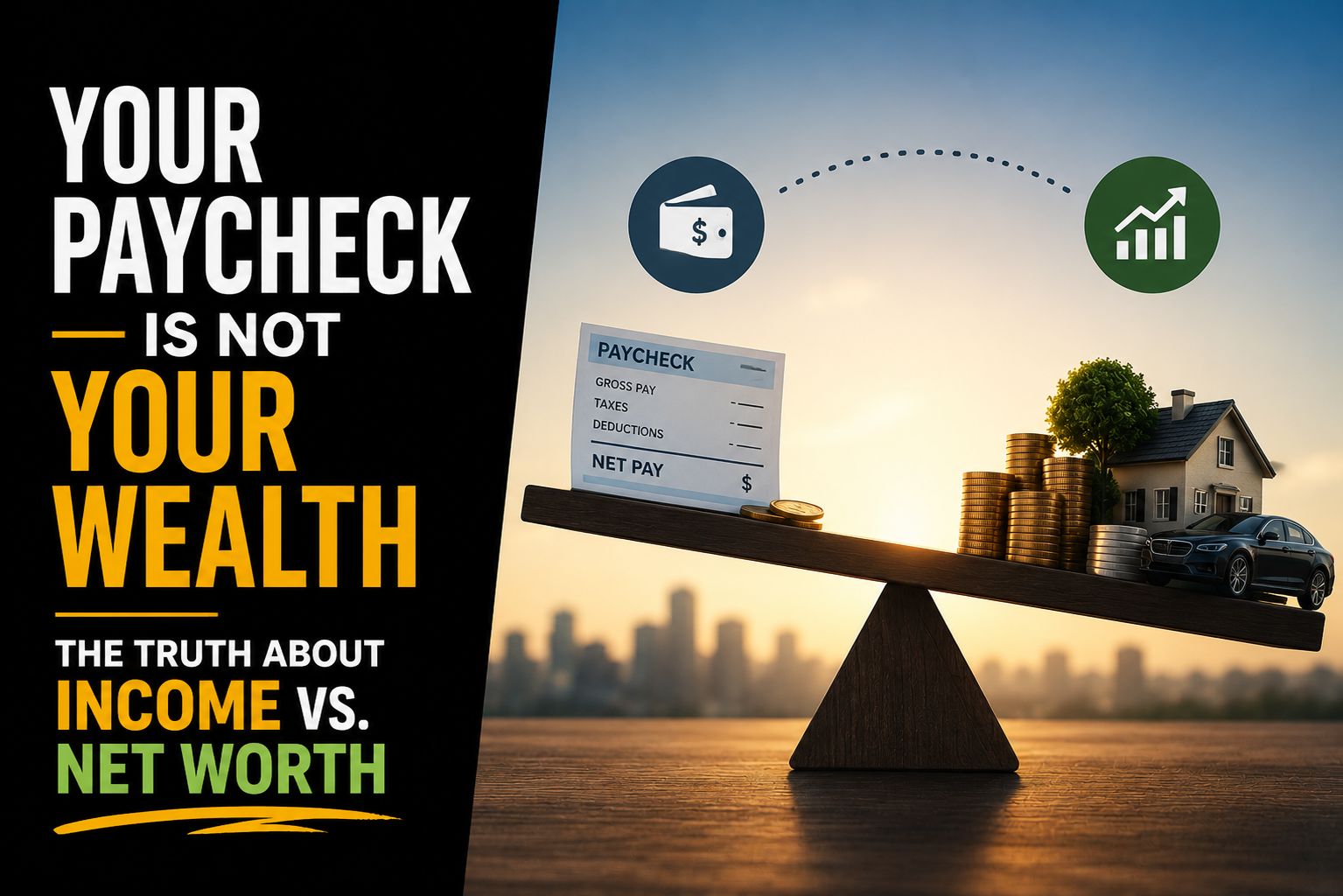 Your Paycheck Is Not Your Wealth: The Truth About Income vs. Net Worth