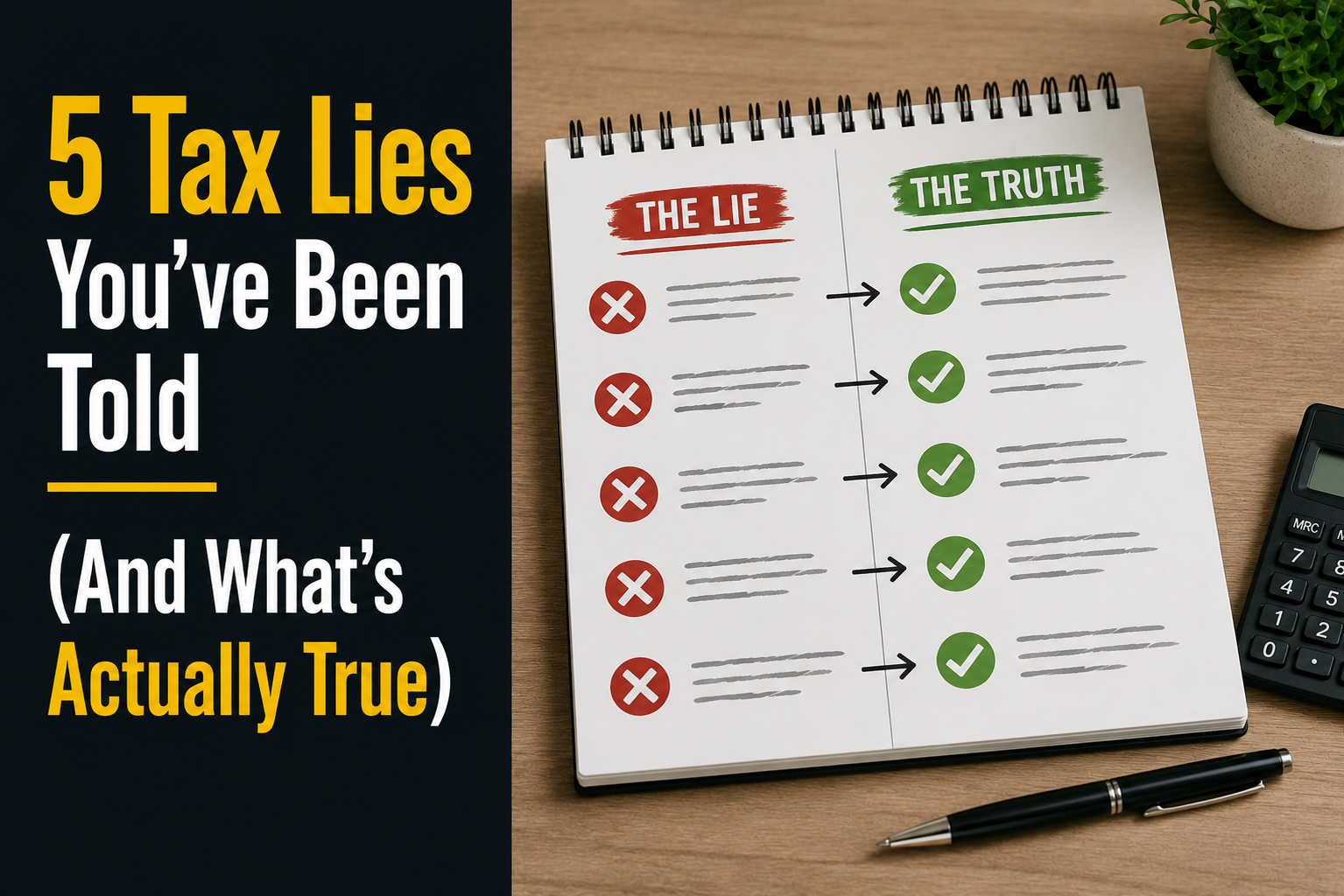 5 Tax Lies You've Been Told (And What's Actually True)