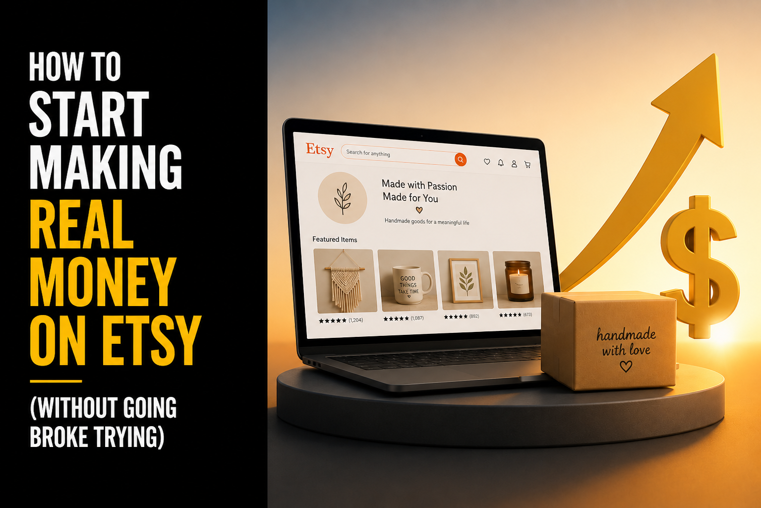 How to Start Making Real Money on Etsy (Without Going Broke Trying)