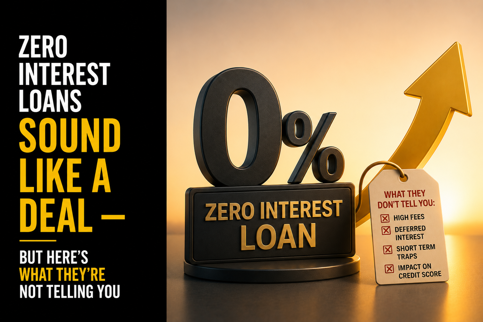 Zero Interest Loans Sound Like a Deal — But Here's What They're Not Telling You