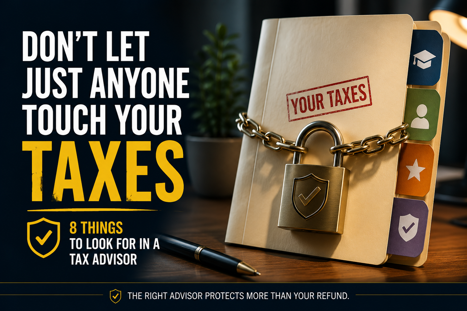 Don't Let Just Anyone Touch Your Taxes — 8 Things to Look for in a Tax Advisor