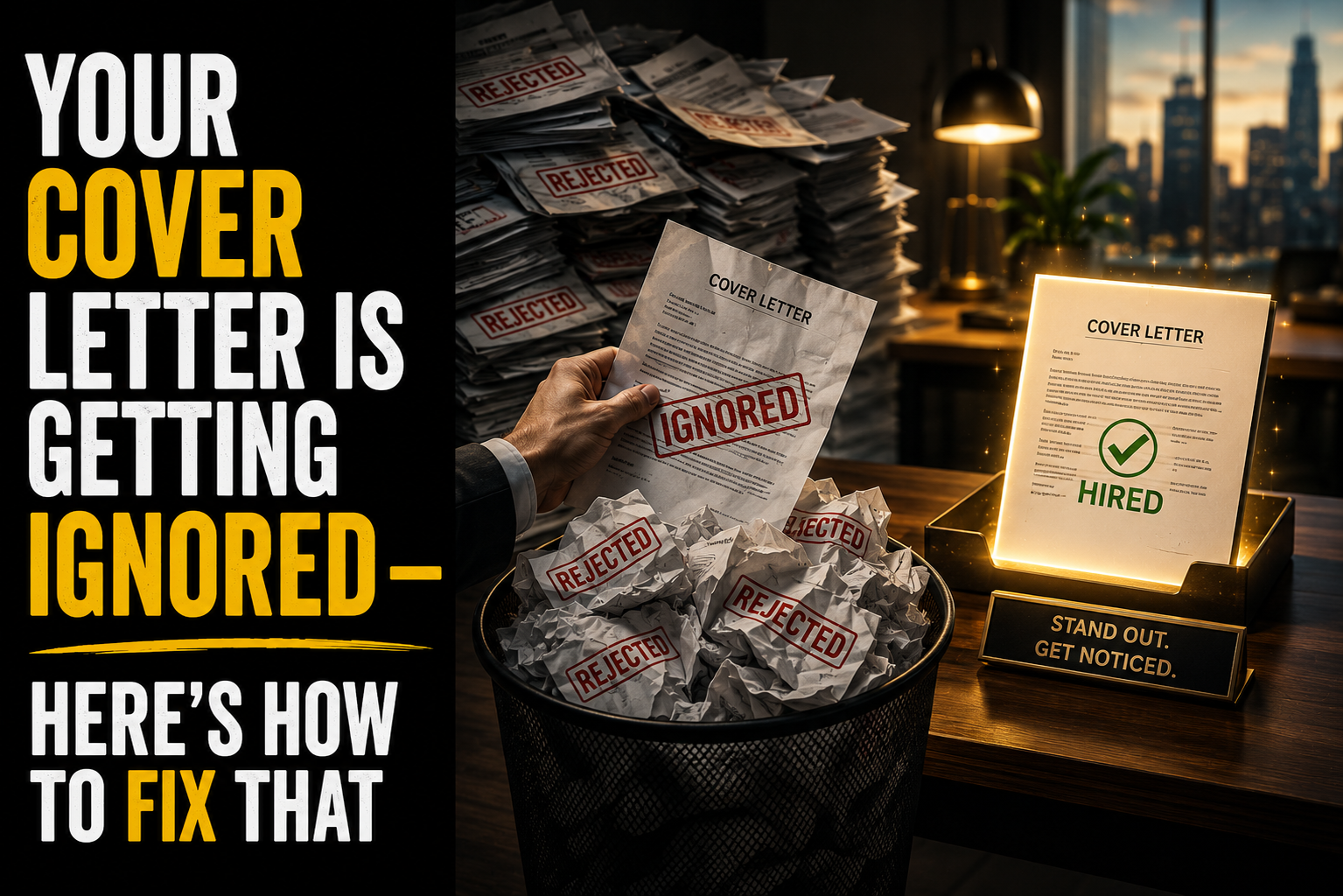 Your Cover Letter Is Getting Ignored — Here's How to Fix That