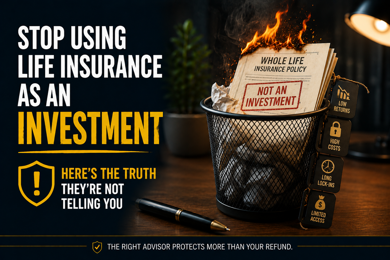 Stop Using Life Insurance as an Investment — Here's the Truth They're Not Telling You