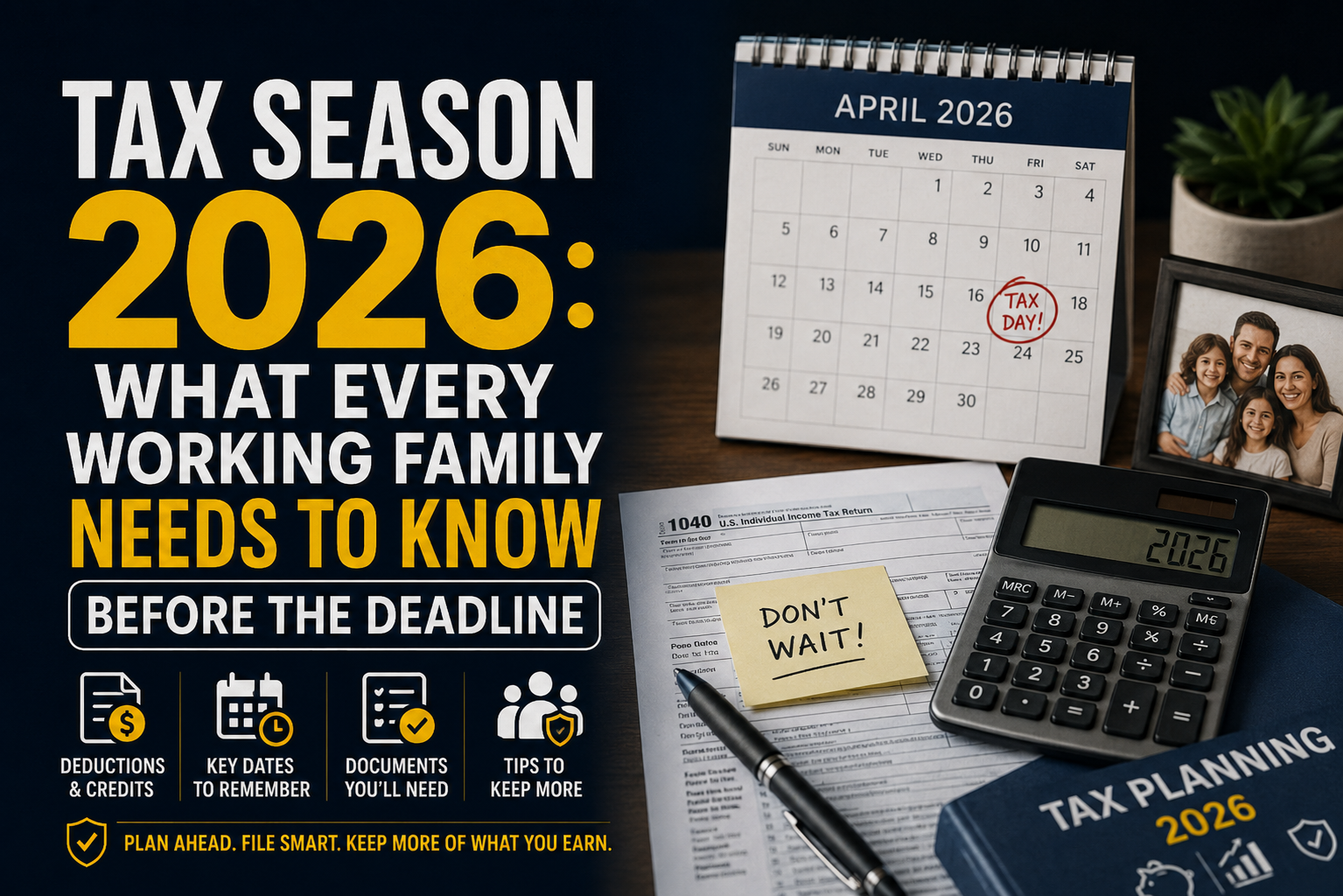 Tax Season 2026: What Every Working Family Needs to Know Before the Deadline