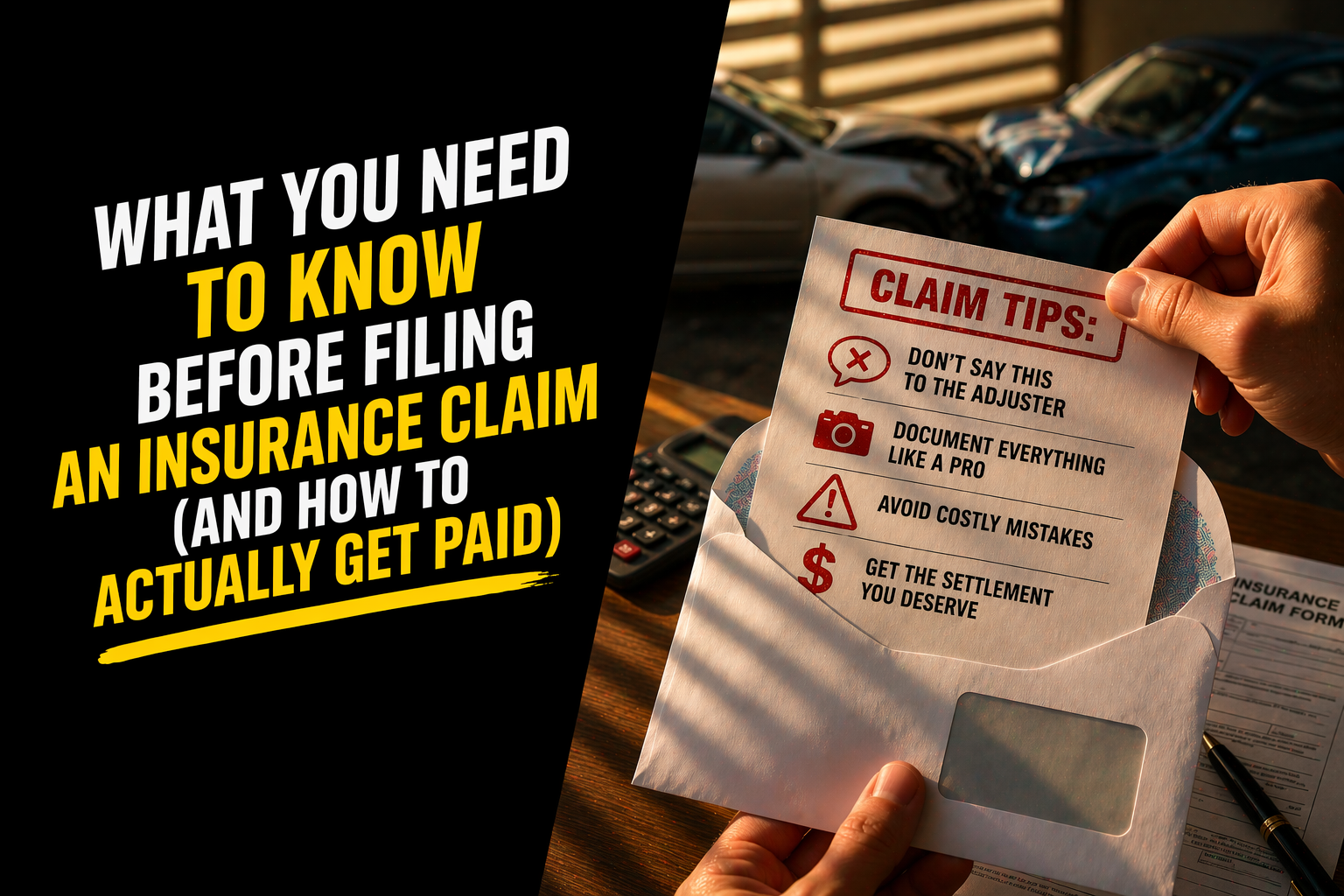 What You Need to Know Before Filing an Insurance Claim (And How to Actually Get Paid)