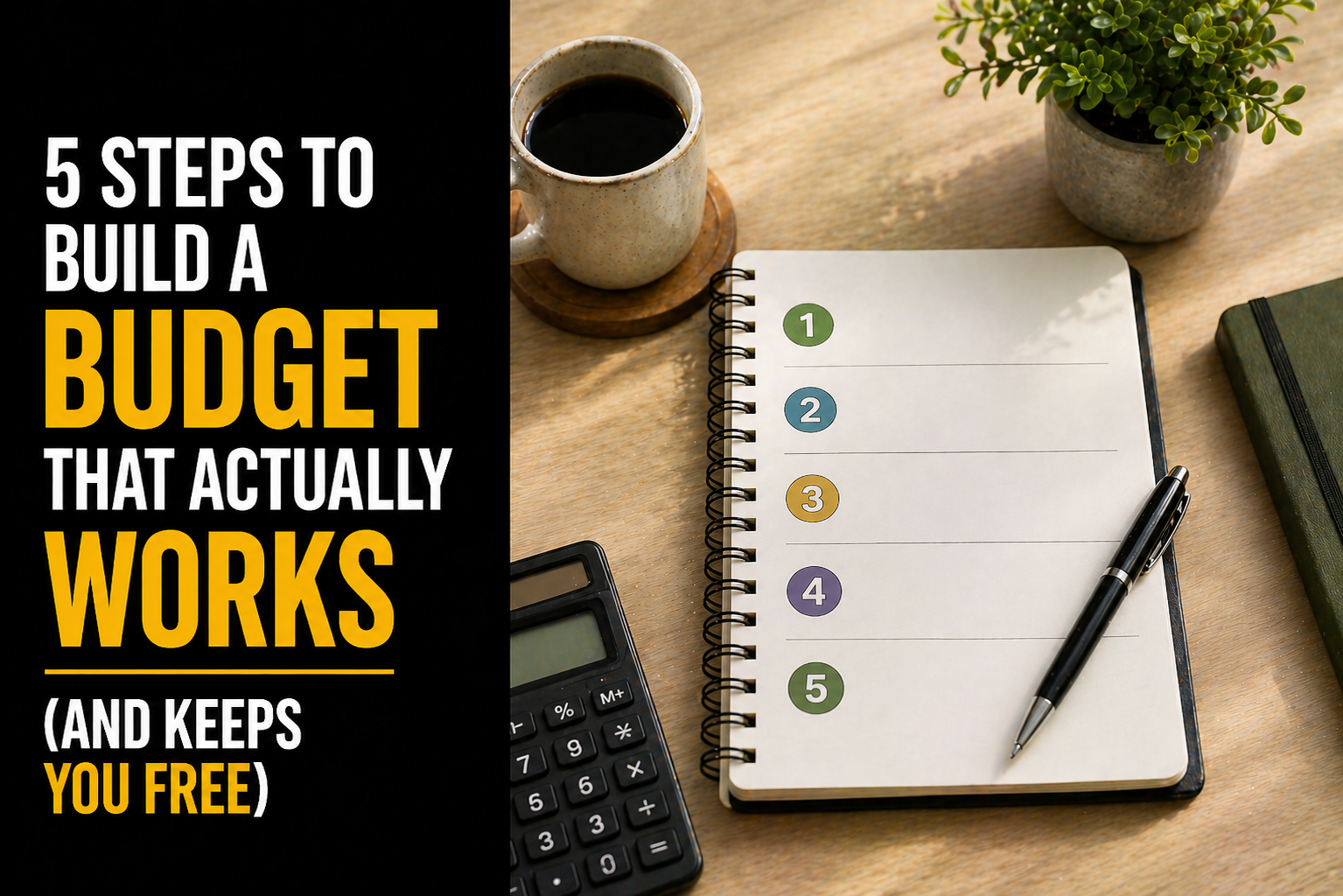 5 Steps to Build a Budget That Actually Works (And Keeps You Free)
