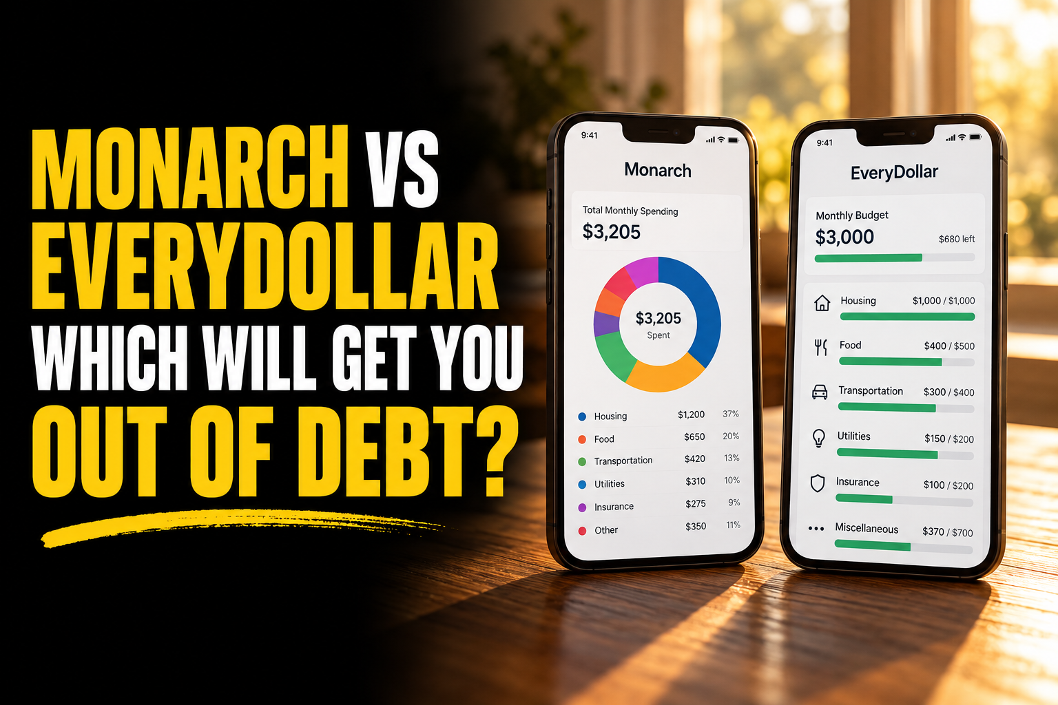 Monarch or EveryDollar: Which App Will Actually Get You Out of Debt?