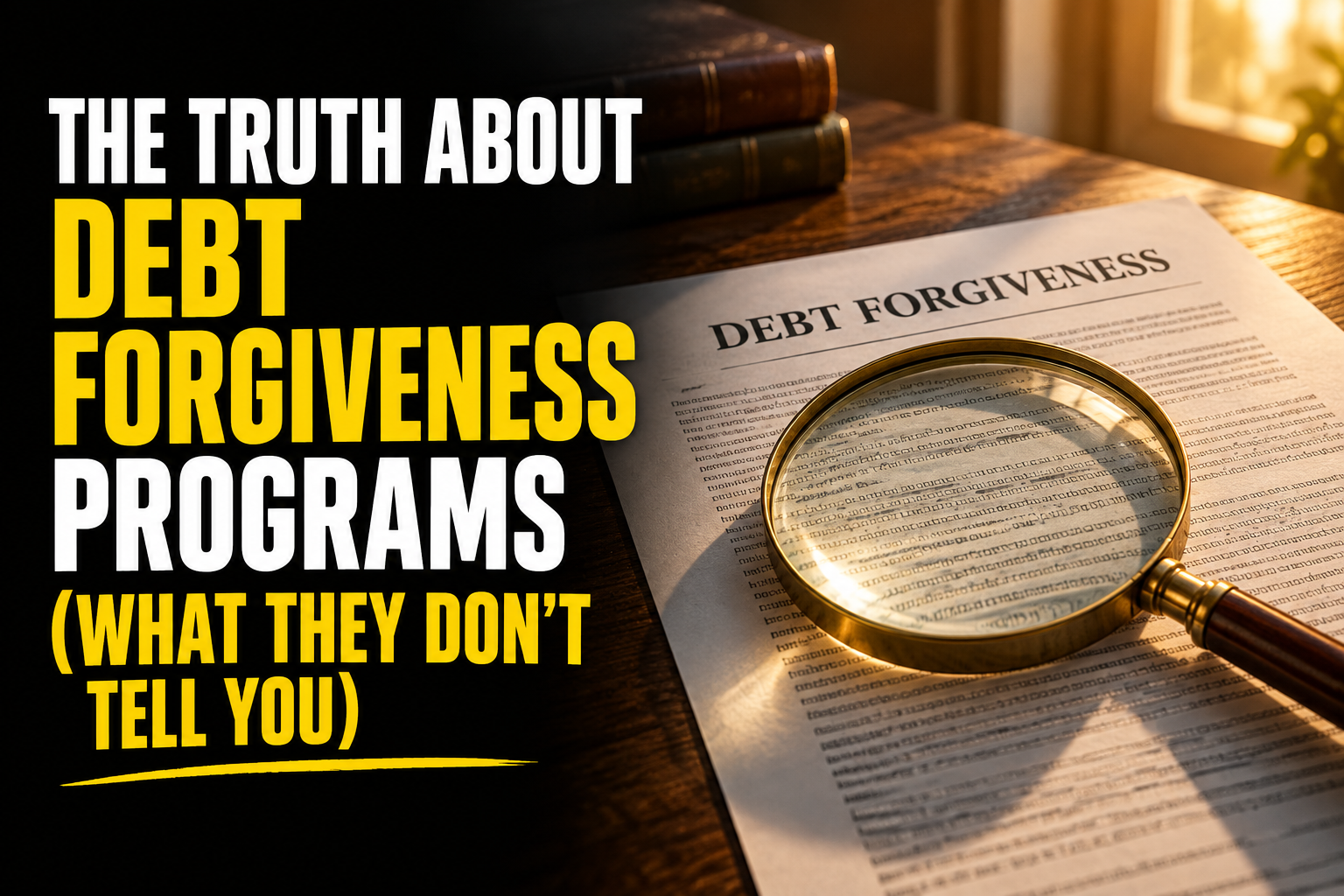 The Truth About Debt Forgiveness Programs (What They Don't Tell You)