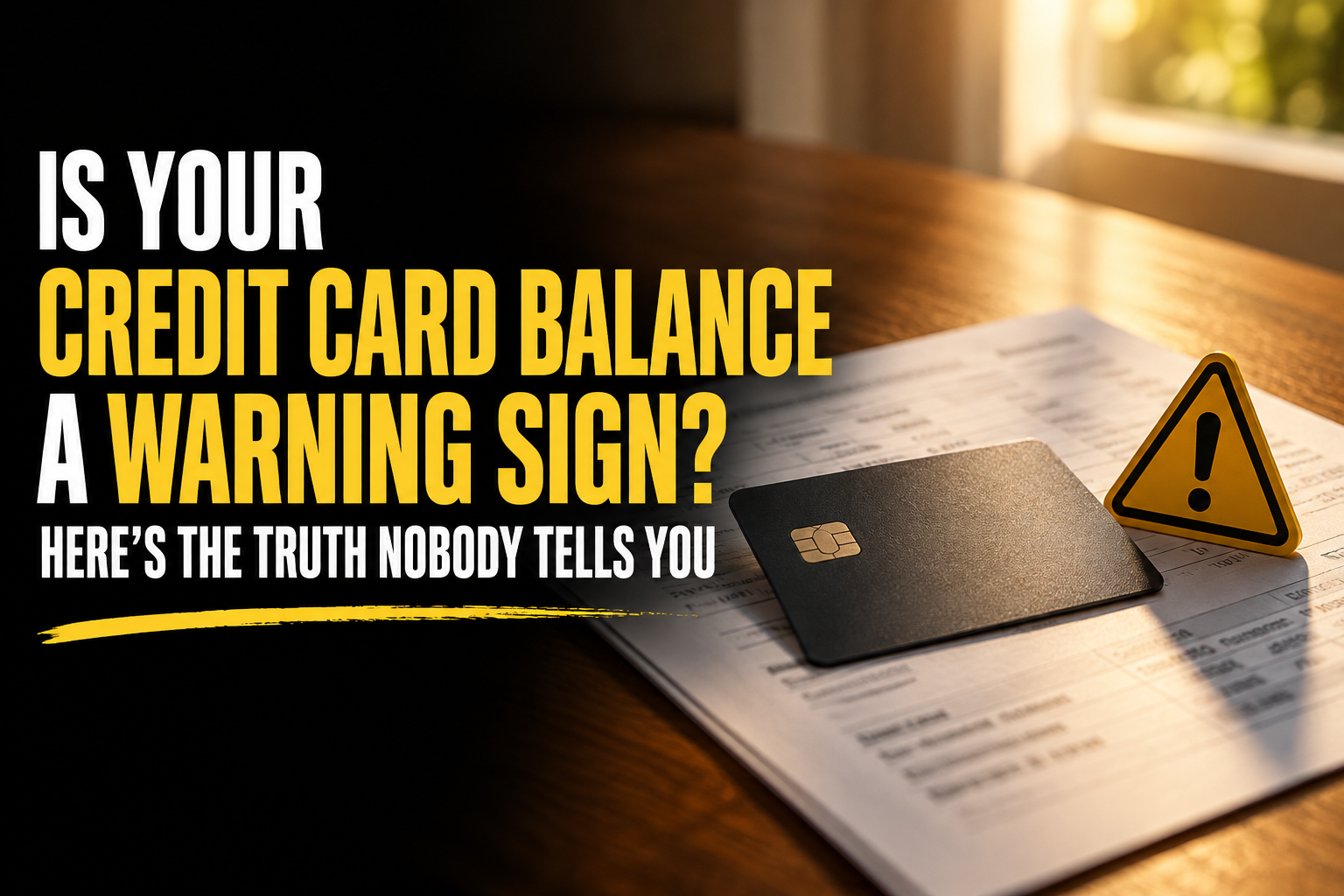 Is Your Credit Card Balance a Warning Sign? Here's the Truth Nobody Tells You