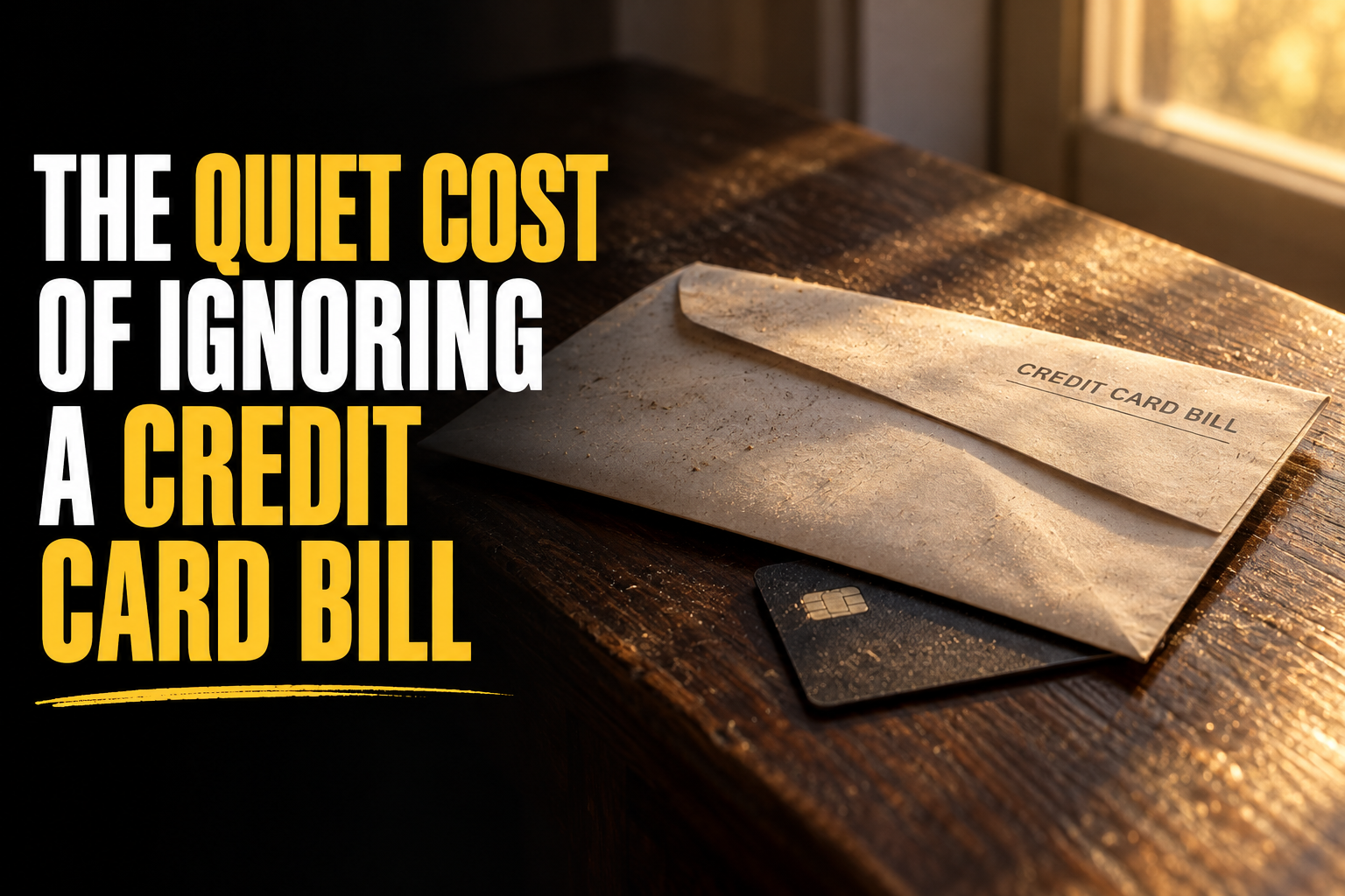 The Quiet Cost of Ignoring a Credit Card Bill