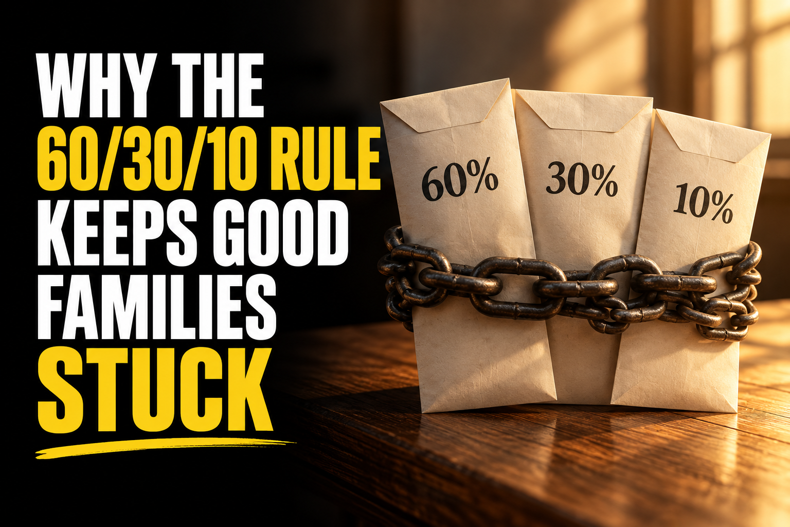 Why the 60/30/10 Rule Keeps Good Families Stuck