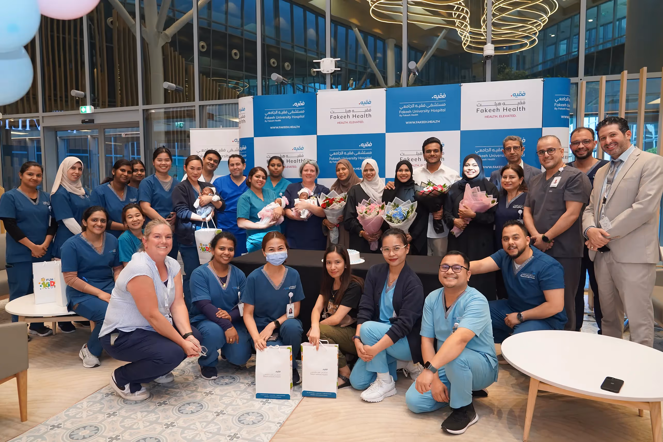 ولادة ثلاثة توائم جميلة وآمنة في مستشفى فقيه الجامعي