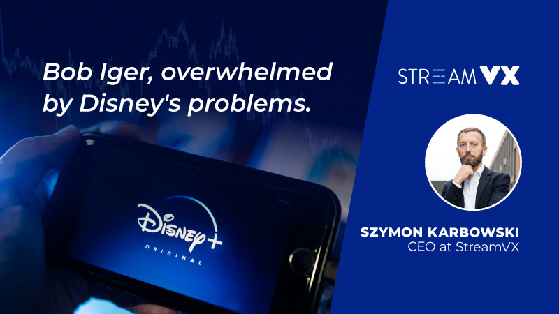 Bob Iger, overwhelmed by Disney's problems.