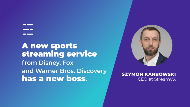 A new sports streaming service from Disney, Fox and Warner Bros. Discovery has a new boss.