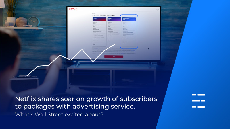 Netflix shares soar on growth of subscribers to packages with advertising service. What's Wall Street excited about?