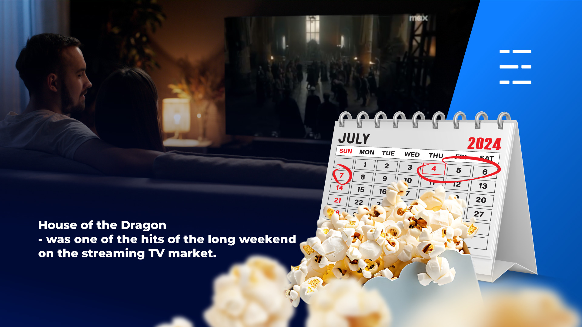 House of the Dragon - was one of the hits of the long weekend on the streaming TV market.