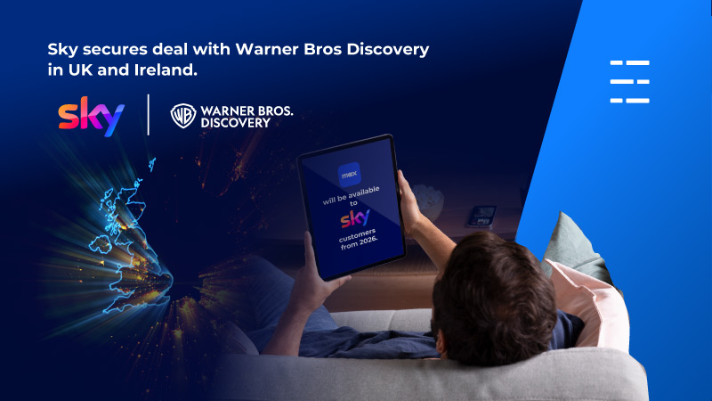 Sky secures deal with Warner Bros Discovery in UK and Ireland.