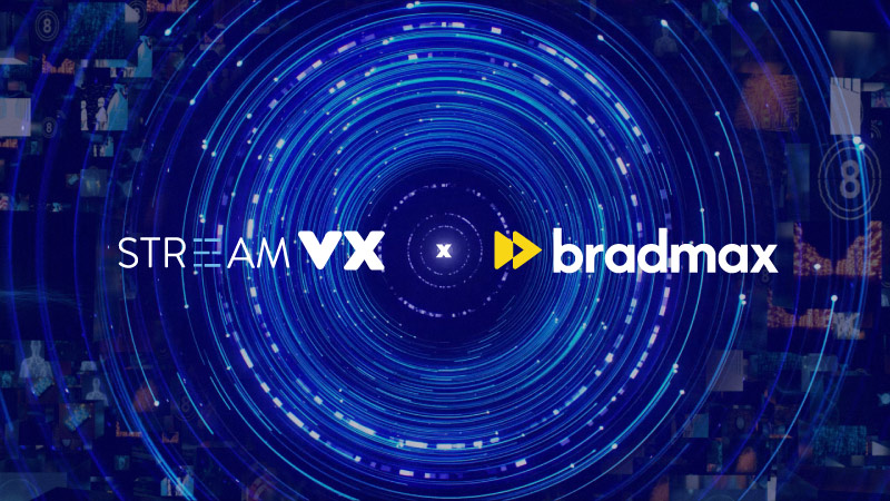 StreamVX partners with Bradmax to enhance OTT content pipeline.