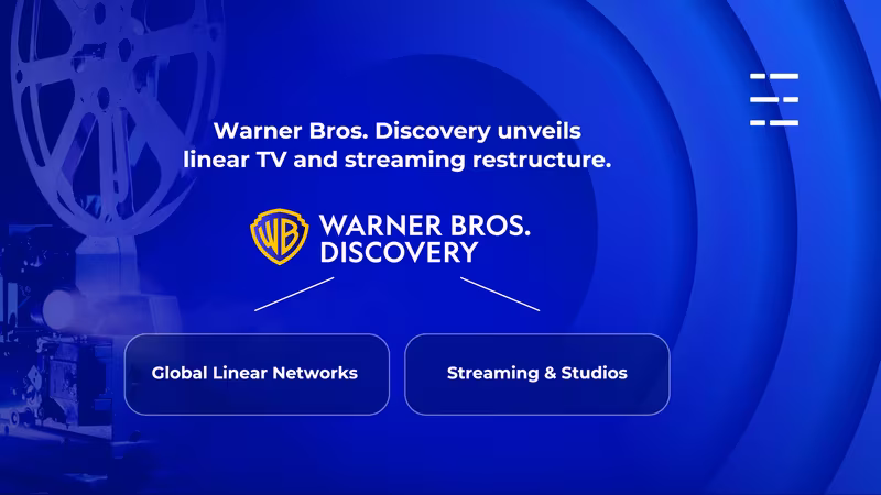 Thumbnail of the StreamVX blog article: Warner Bros. Discovery unveils linear TV and streaming restructure