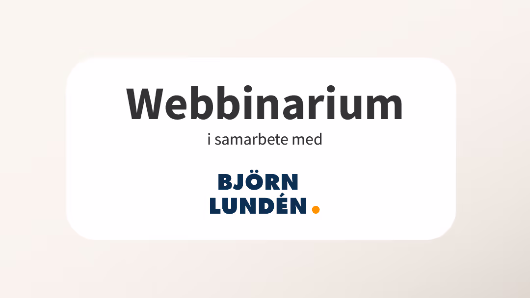 Enkel grafik som illustrerar Inkasso Marginalens webbinarium som hölls tillsammans med en samarbetspartner