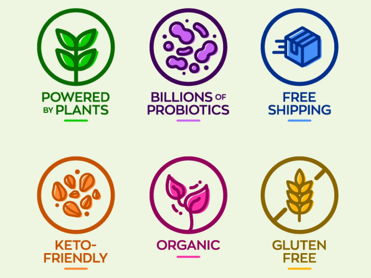 custom icons design for cpg brand