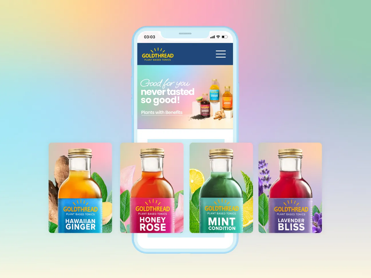 instacart brand profile page design for beverage