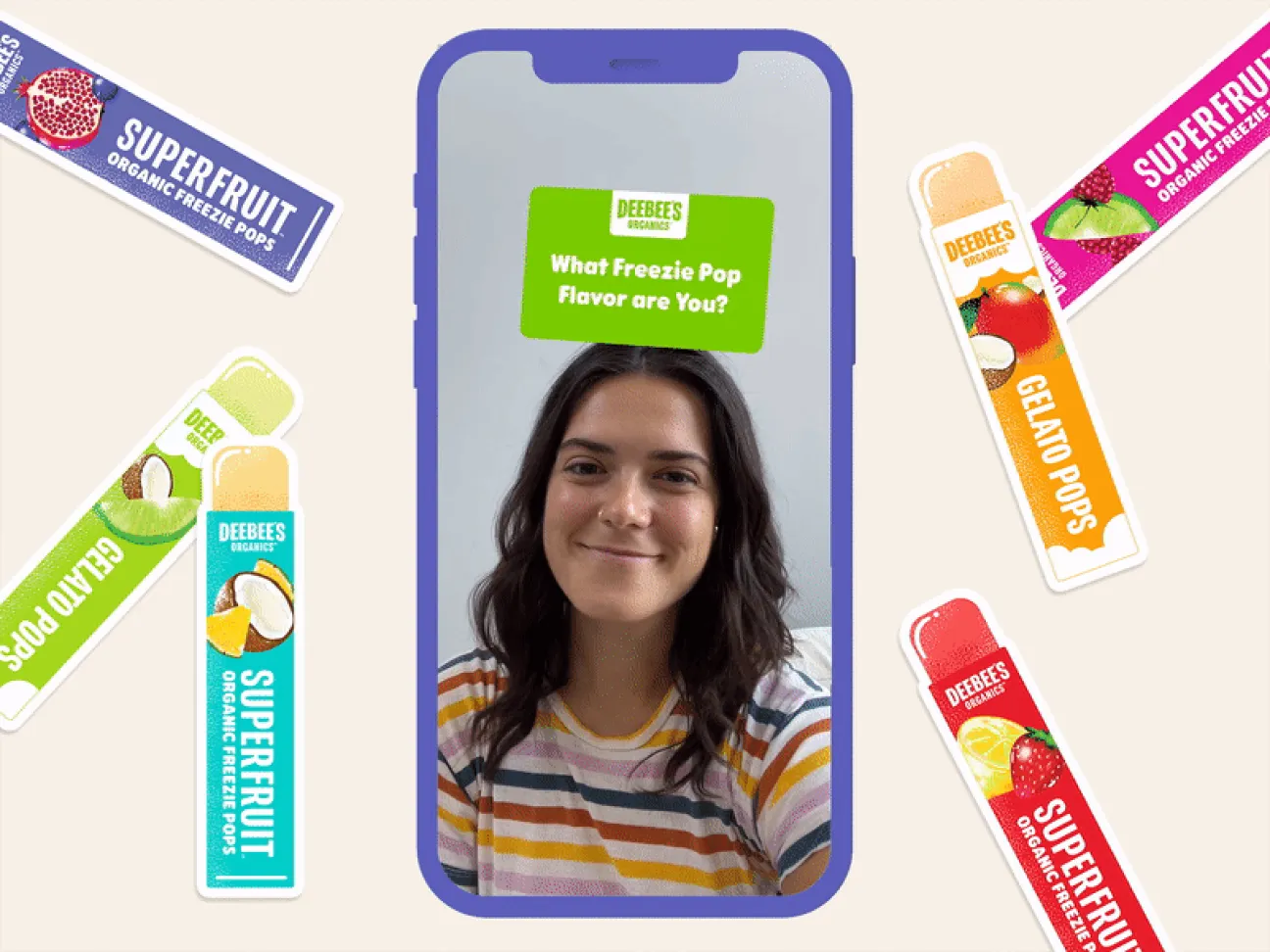 custom ar filter for cpg freezie brand