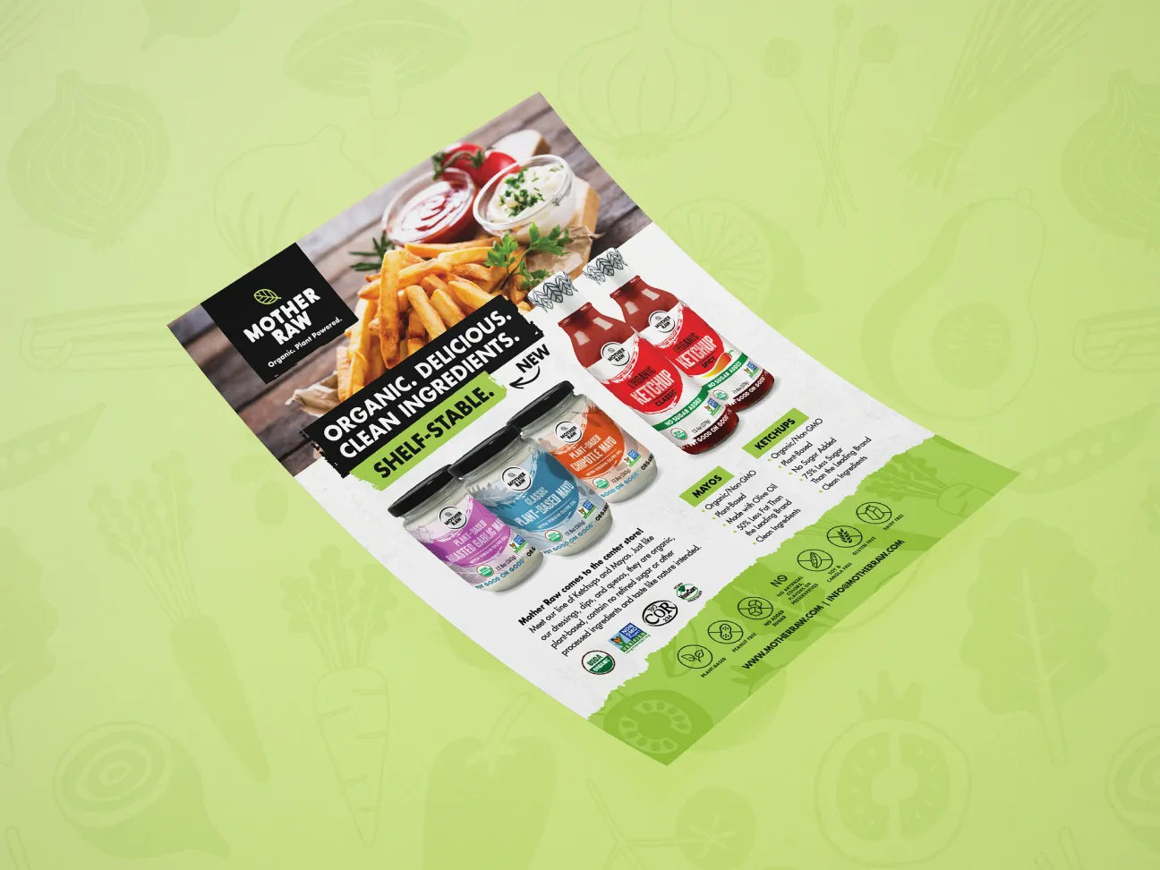 sell sheet design for cpg brands