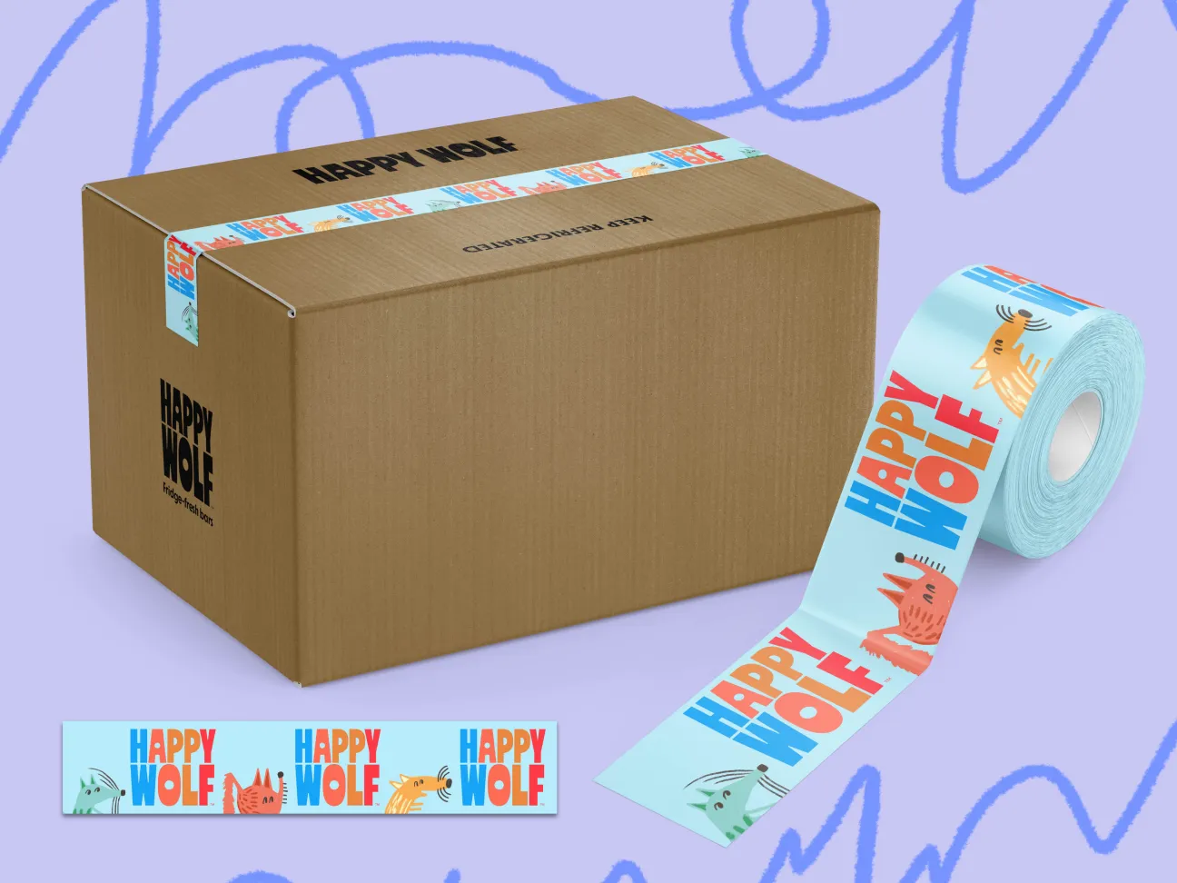 custom packing tape for dtc brand