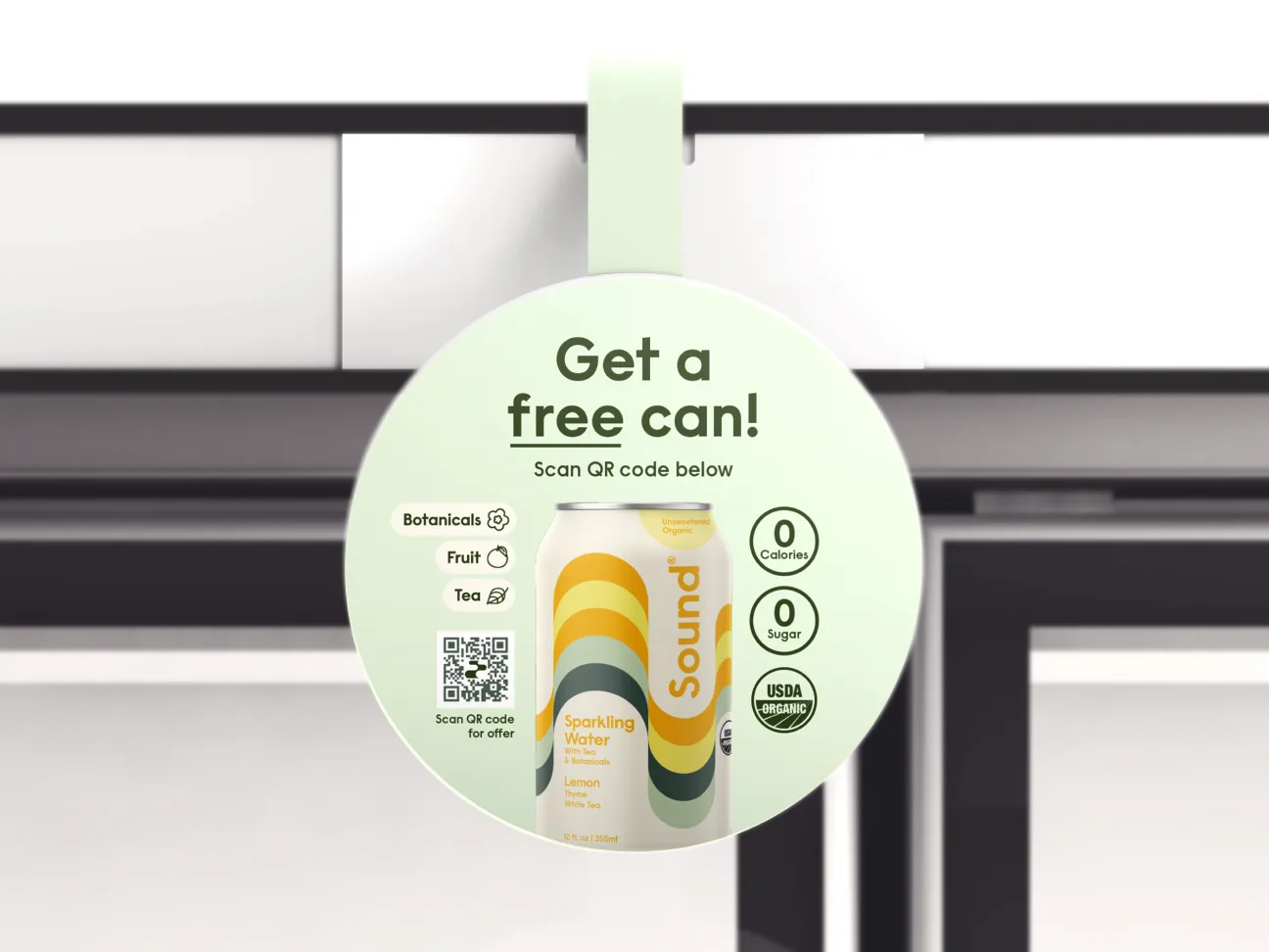 shelf talkers design and print for beverage brand