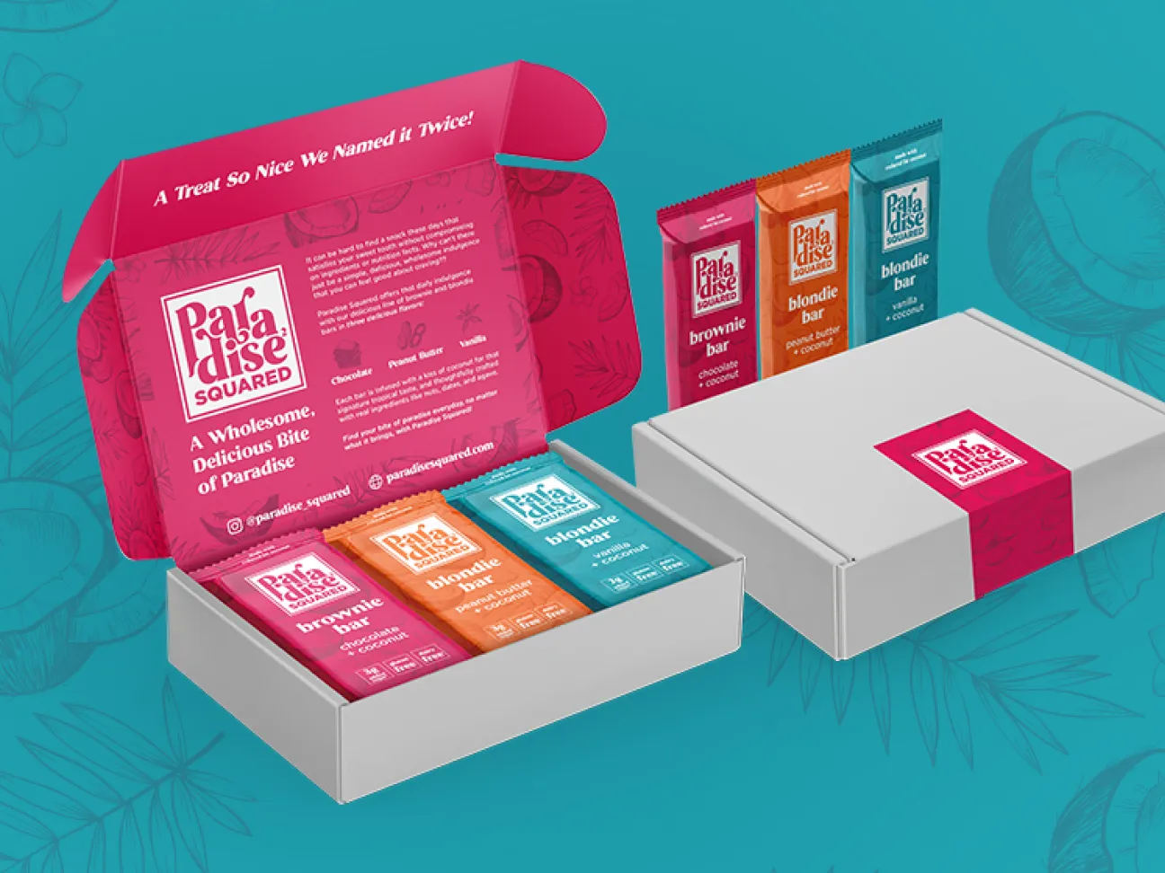 custom mailer box design and print for energy bar