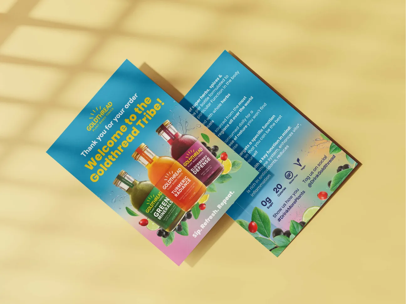 poster design and print for beverage prand