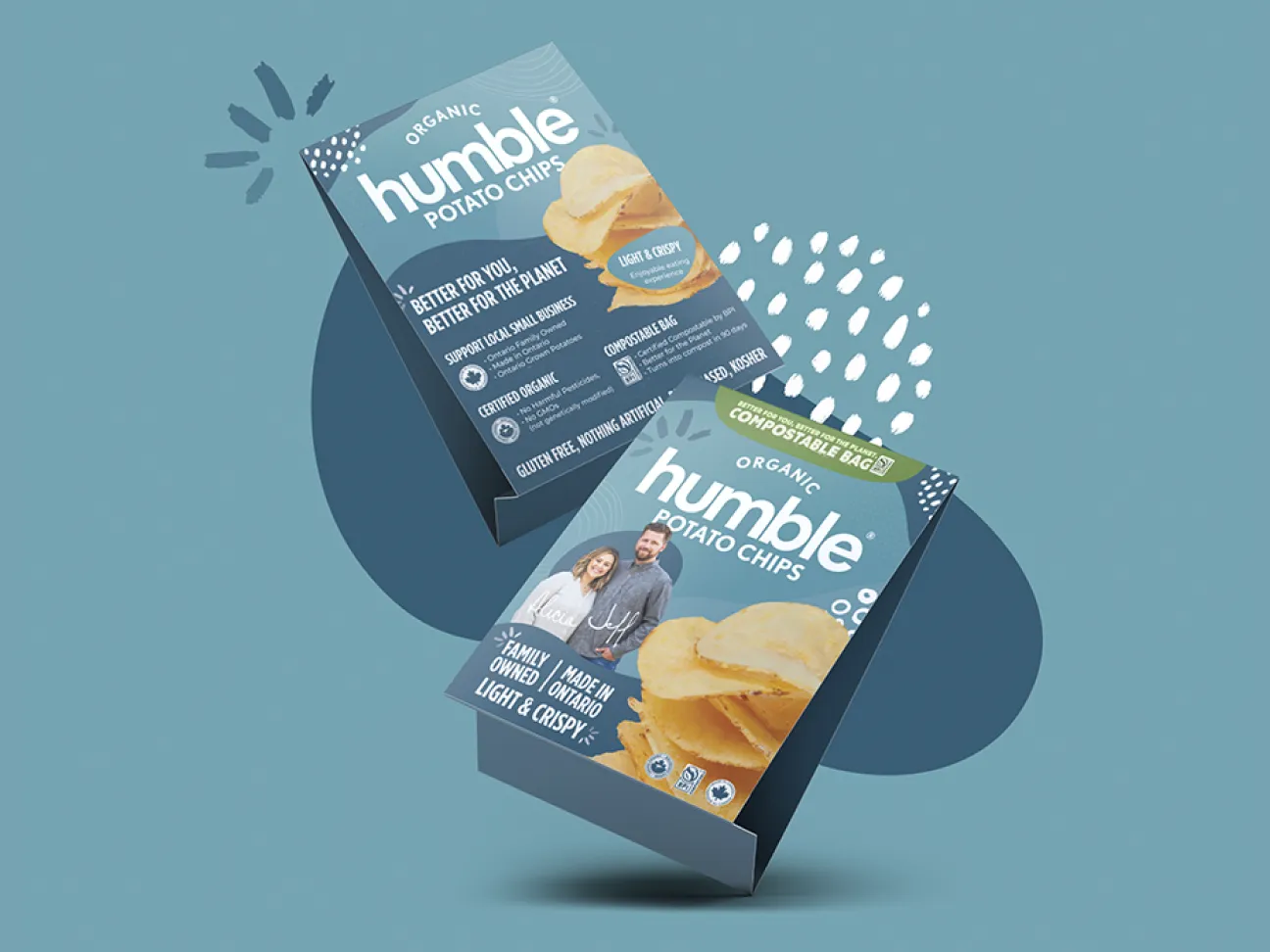 table tents design and print for snack brand
