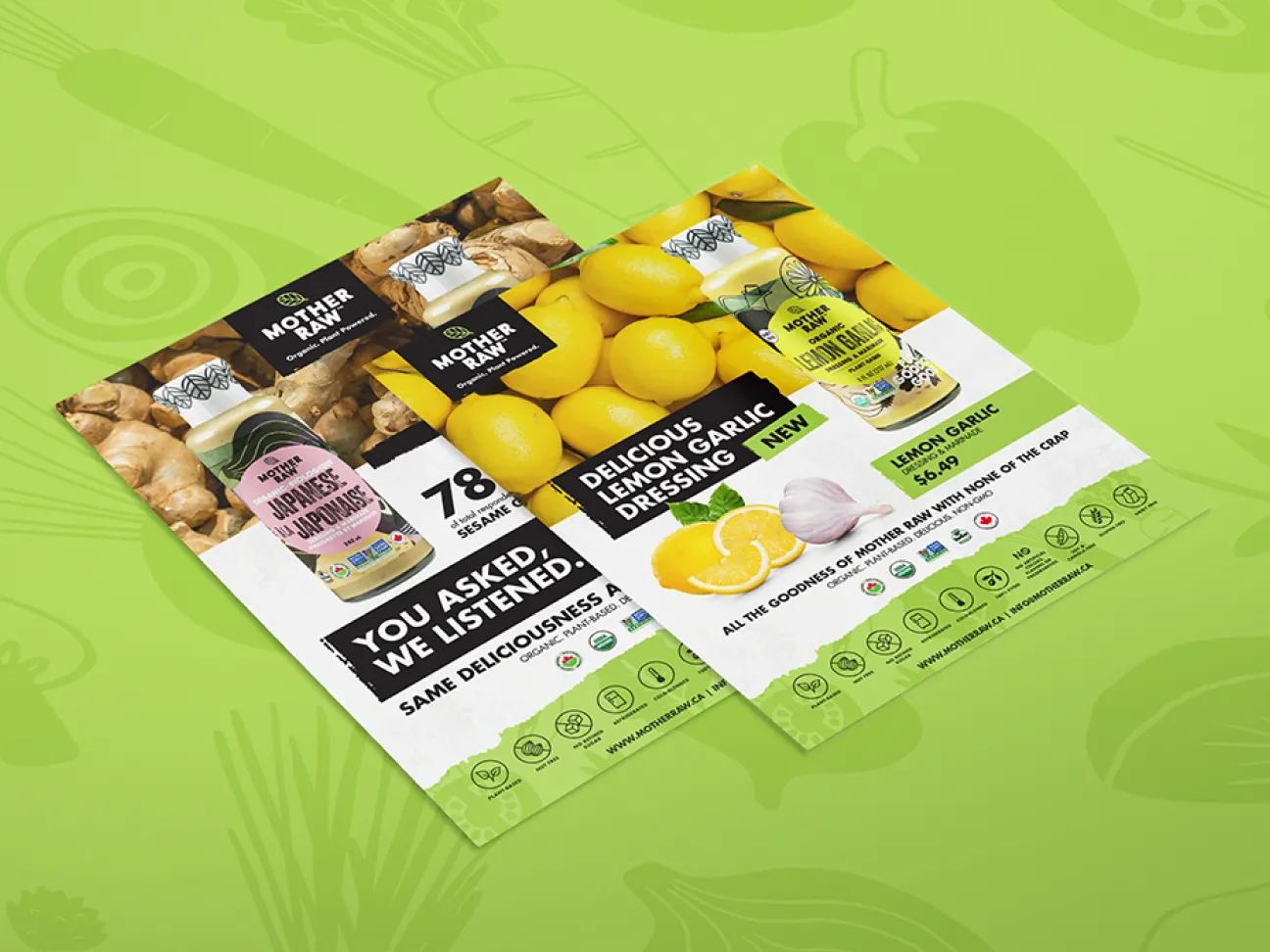 cpg sell sheets design and  printing