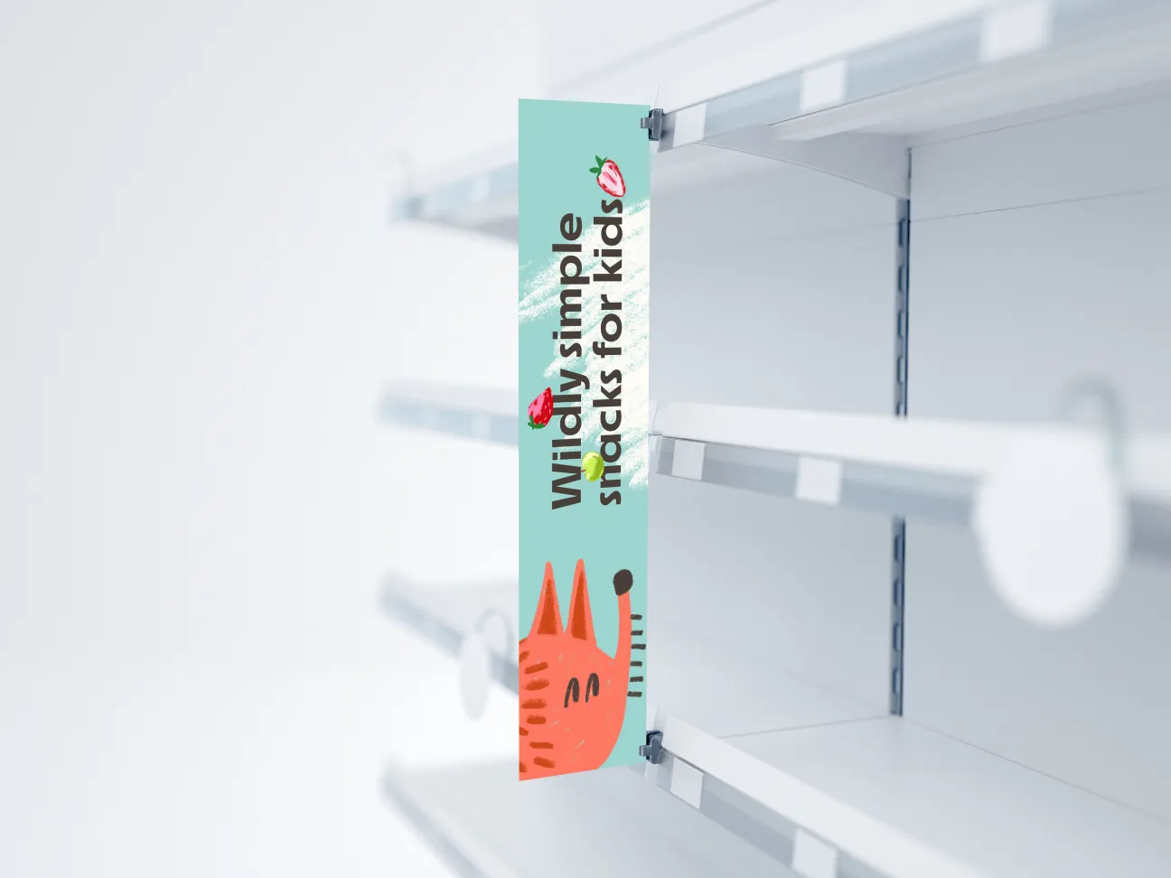 aisle blades design and print for retail cpg