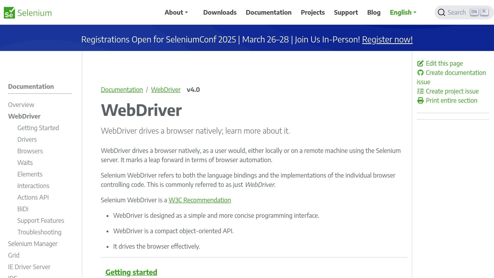 Selenium WebDriver