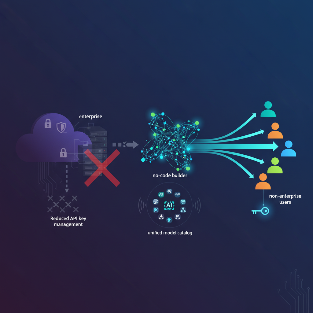 Discover how n8n's enterprise REST API can limit AI access. Learn how Latenode democratizes AI with a unified catalog of 400+ models, reducing API key management.