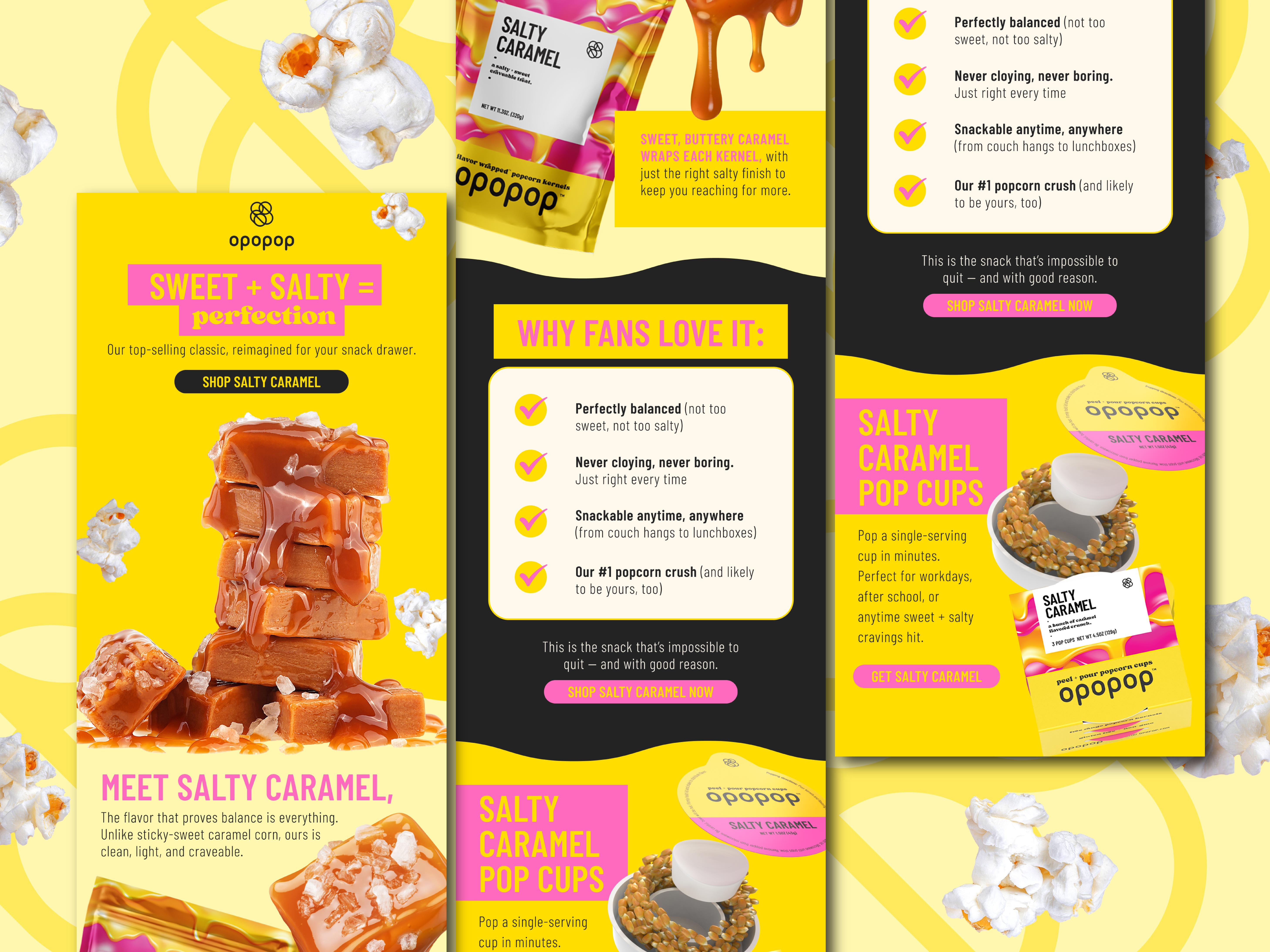 Email Campaign for Popcorn Brand