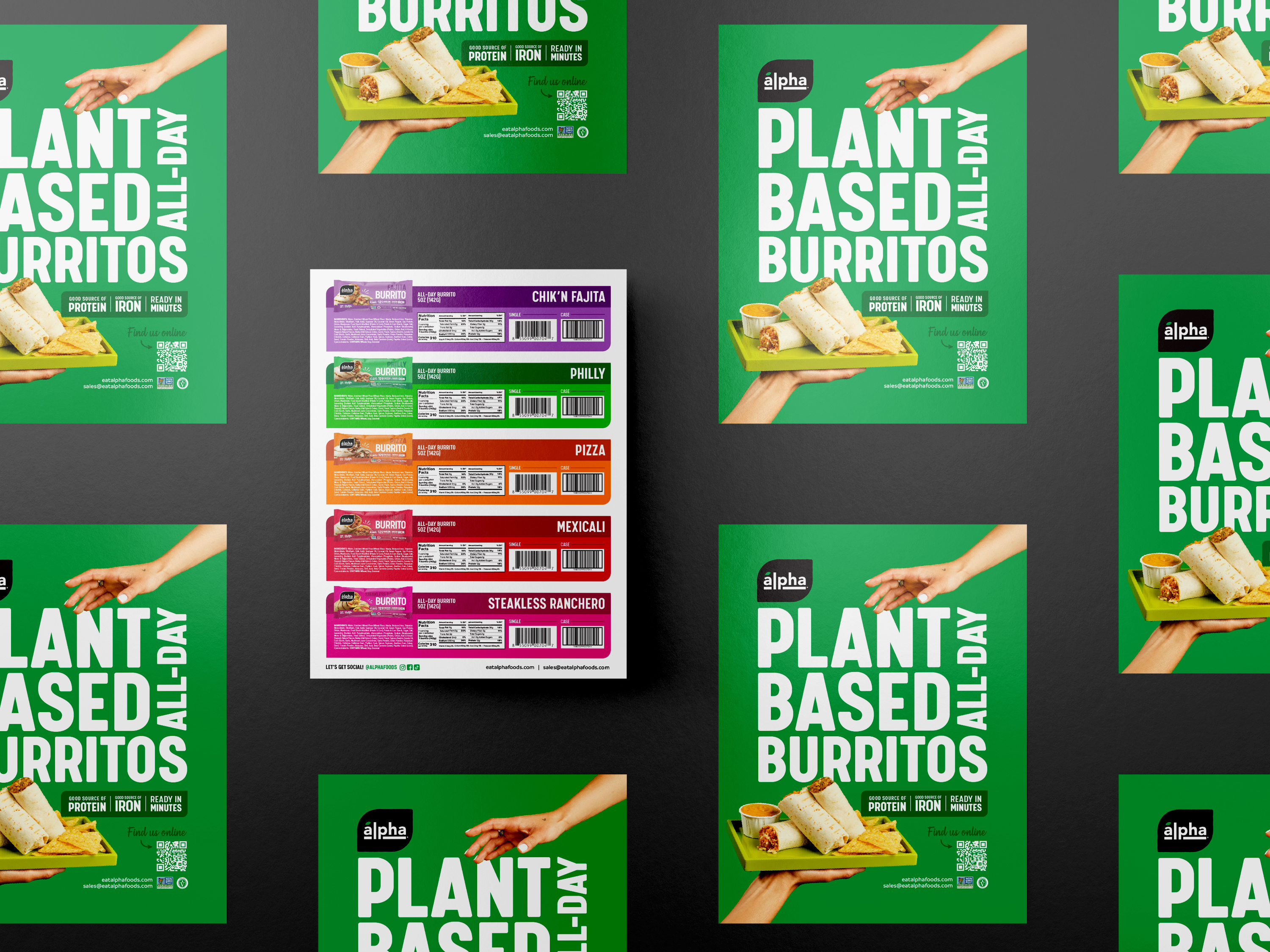 Sell Sheet for Burrito Brand