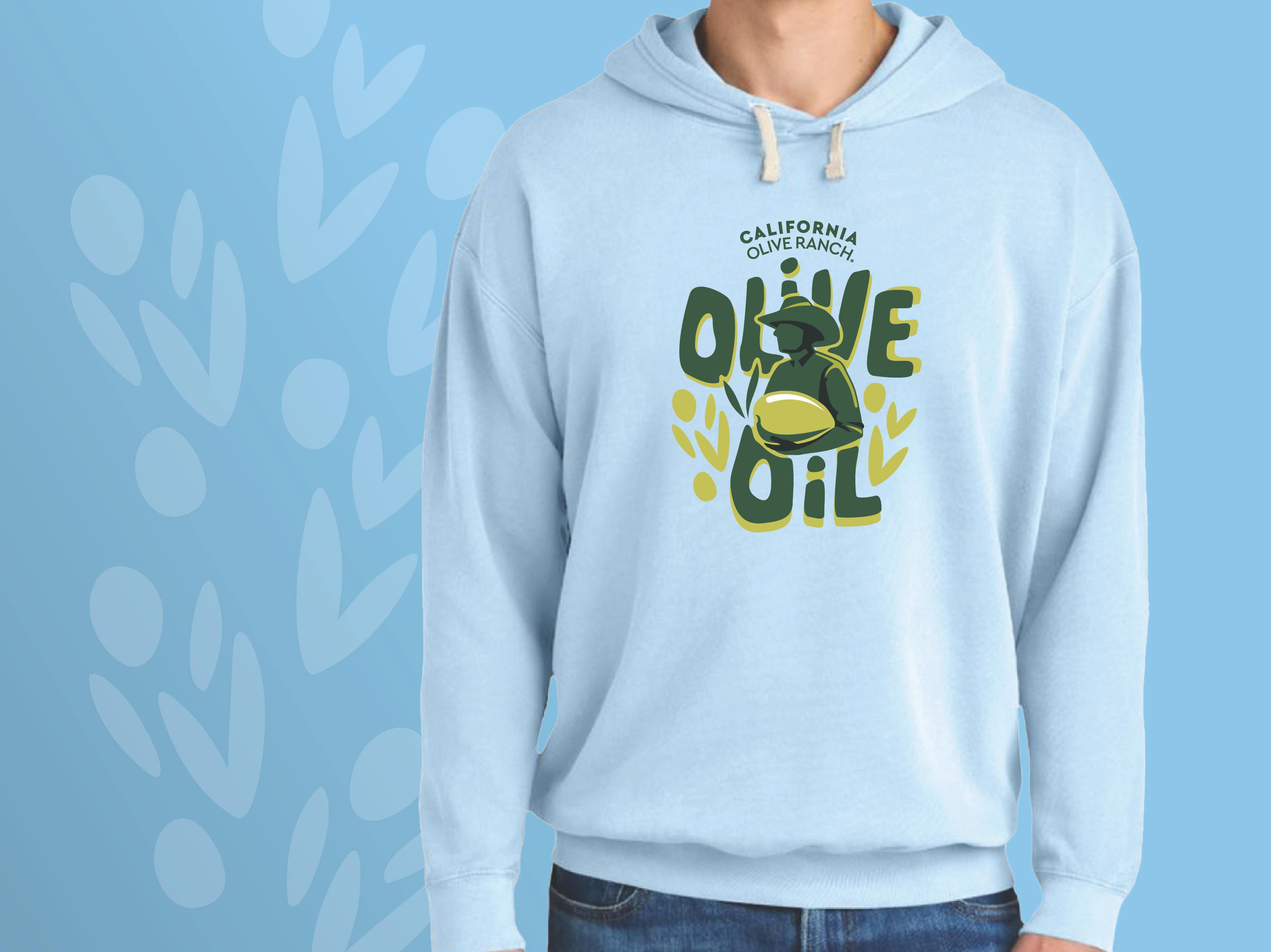 Hoodie Design for Olive Oil Brand