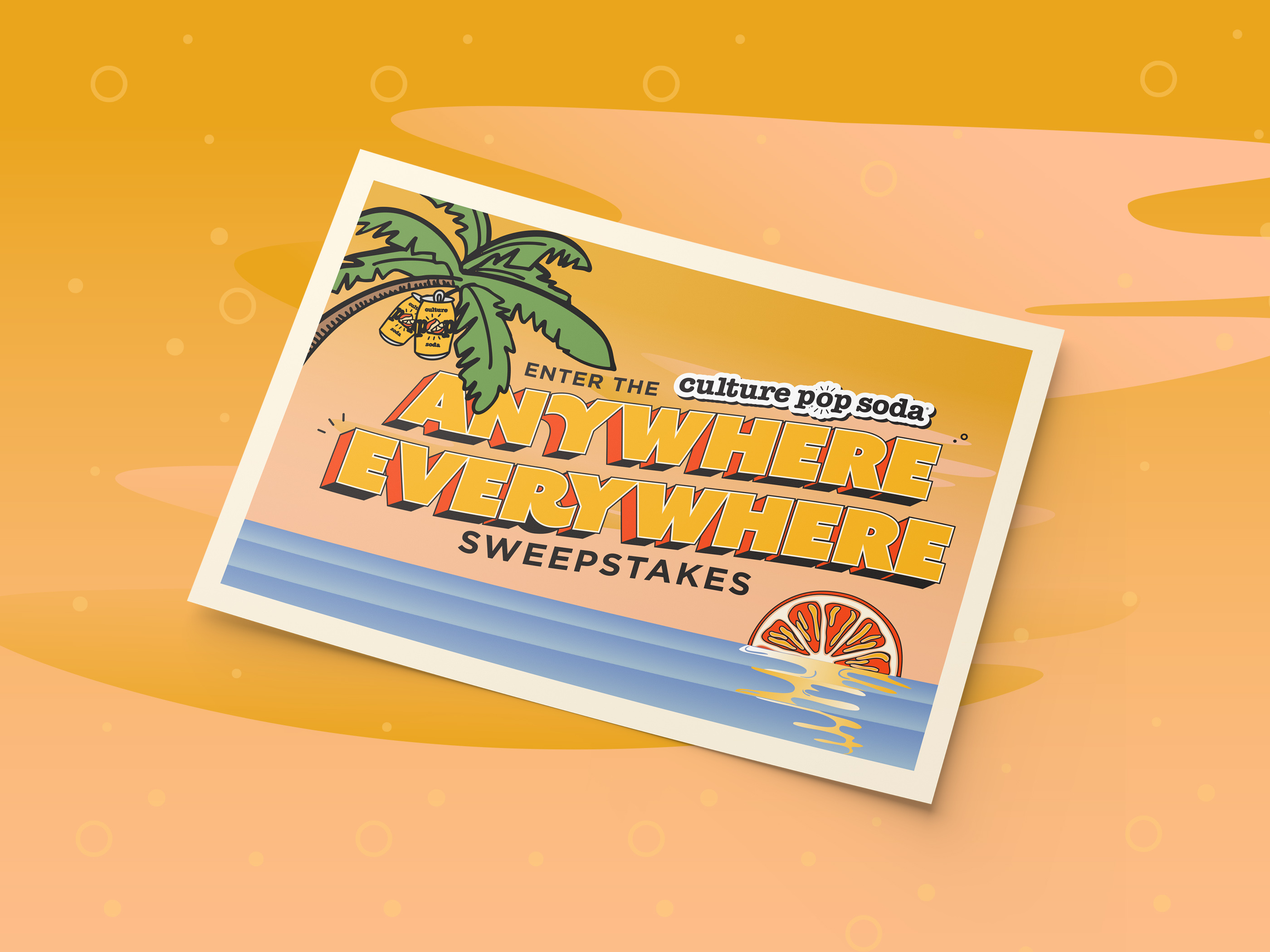 Postcard Design for Beverage Brand