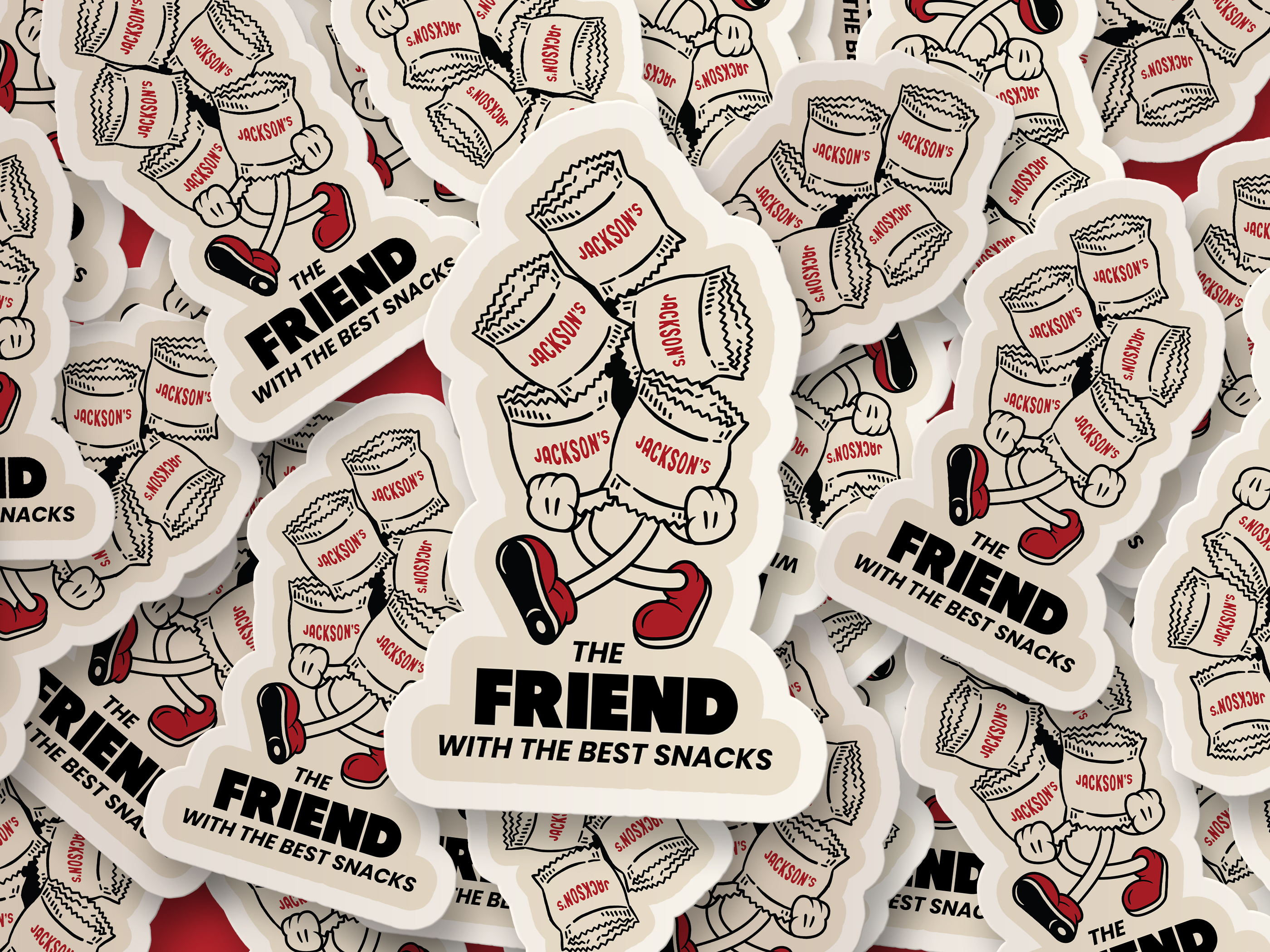 Sticker Design for Chip Brand