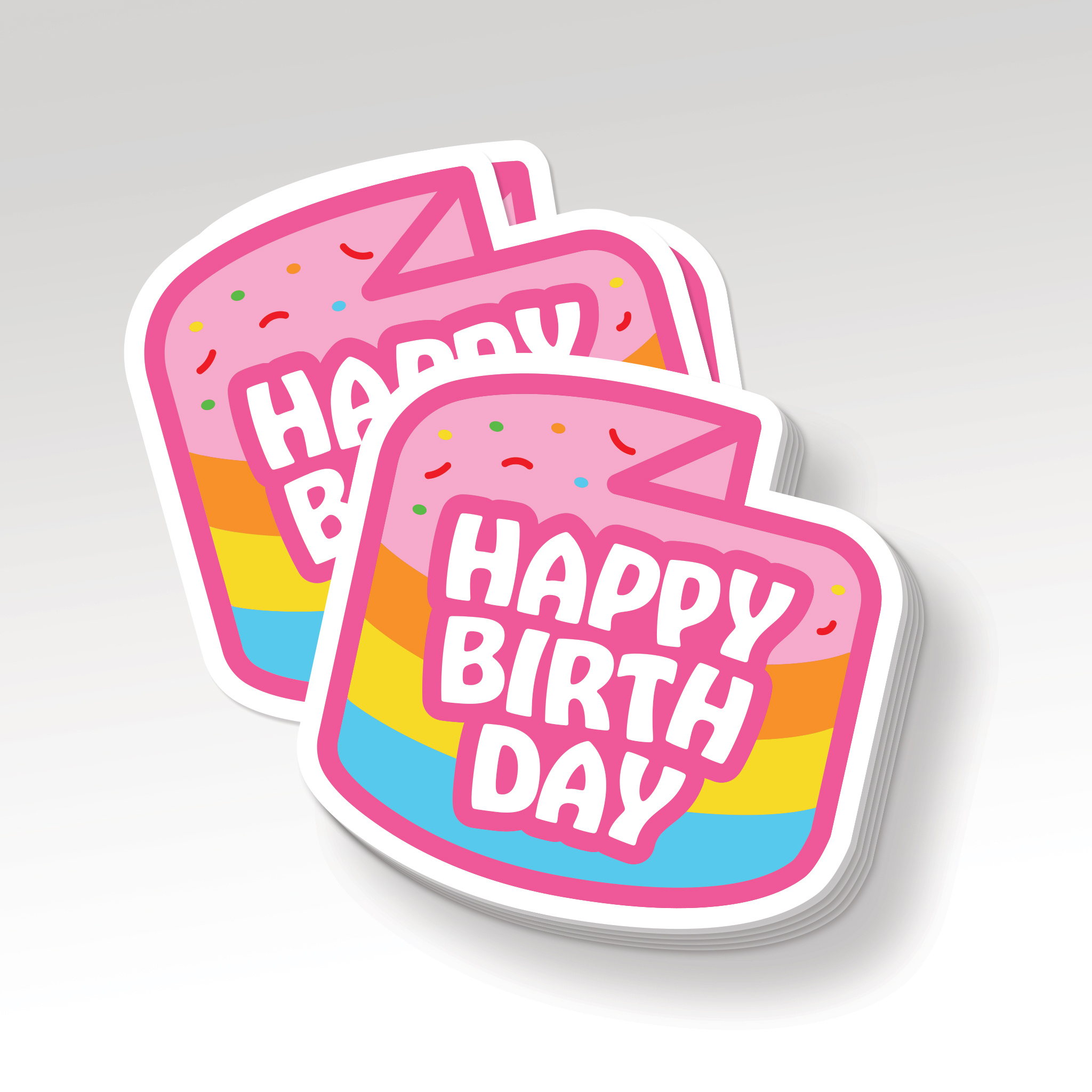 Sticker Design For Candy Brand