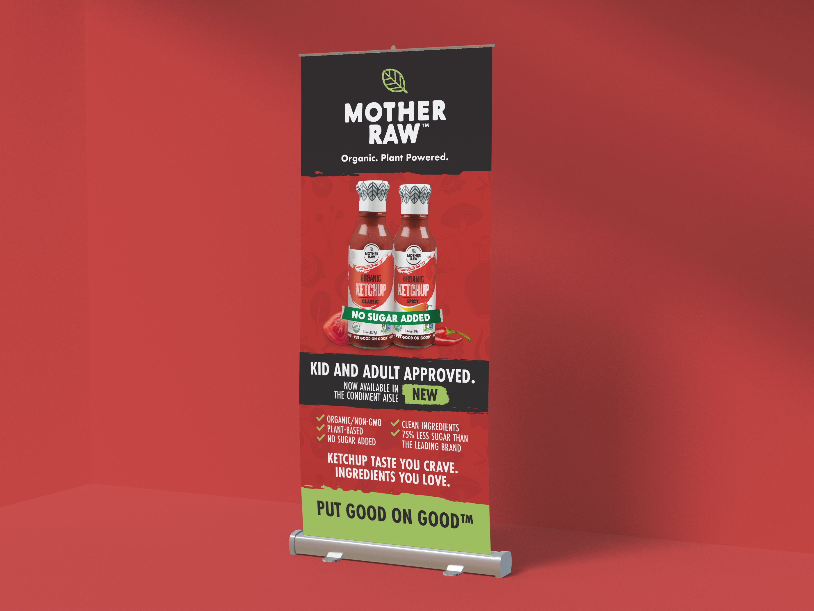 Ketchup Brand Roll-Up Banner Design