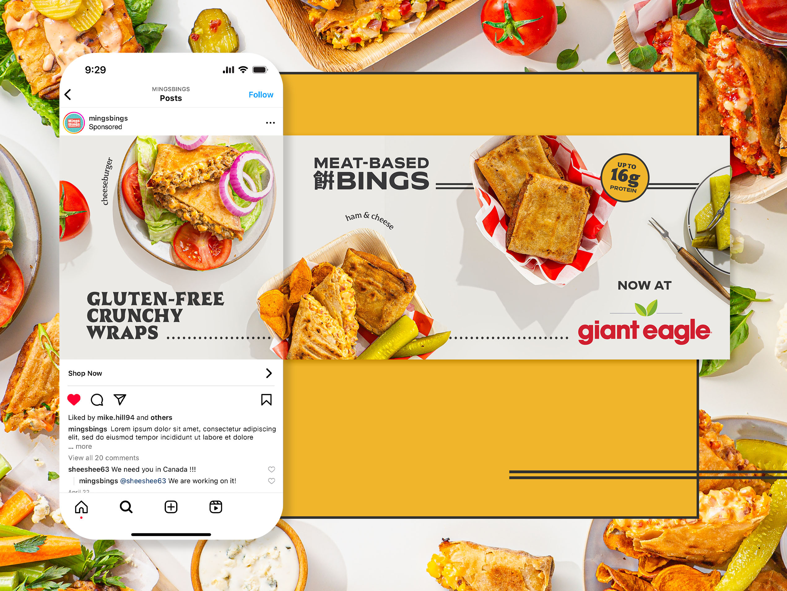 Crunchy Wraps Social Media Design