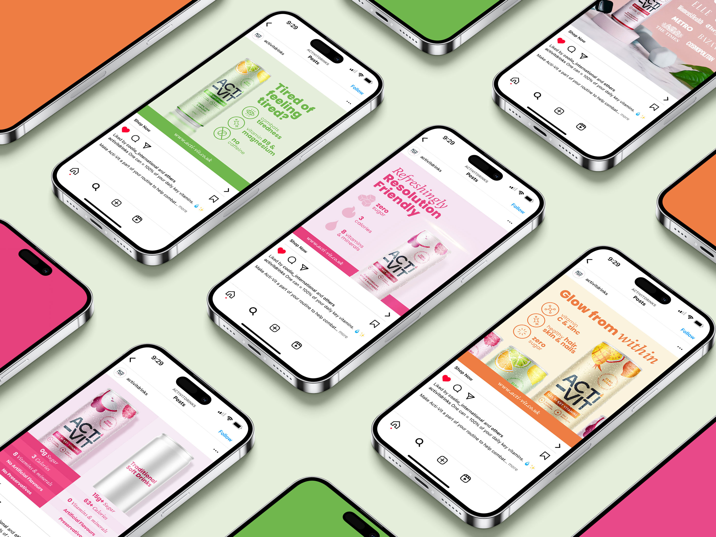 Energy Drink Social Media Graphics