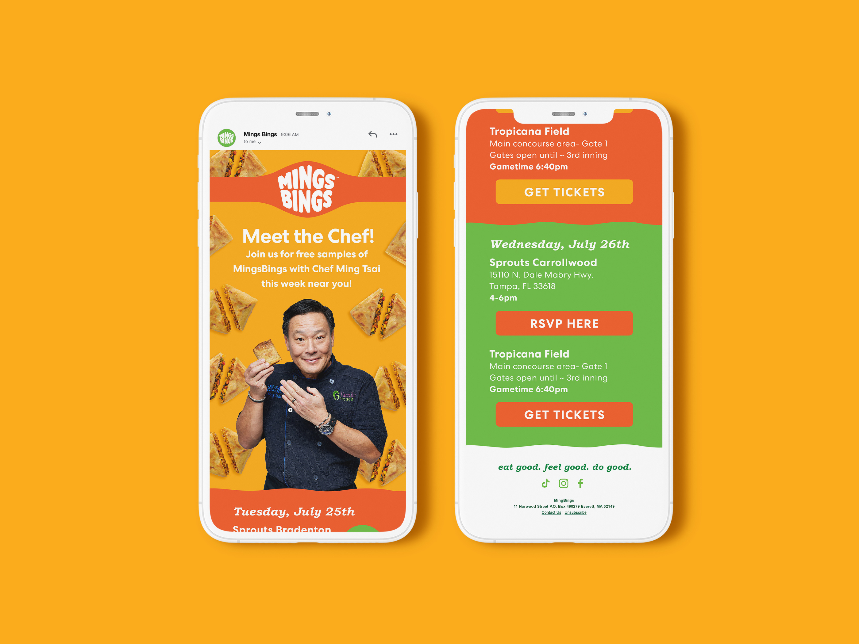 Stuffed Food Newsletter Design